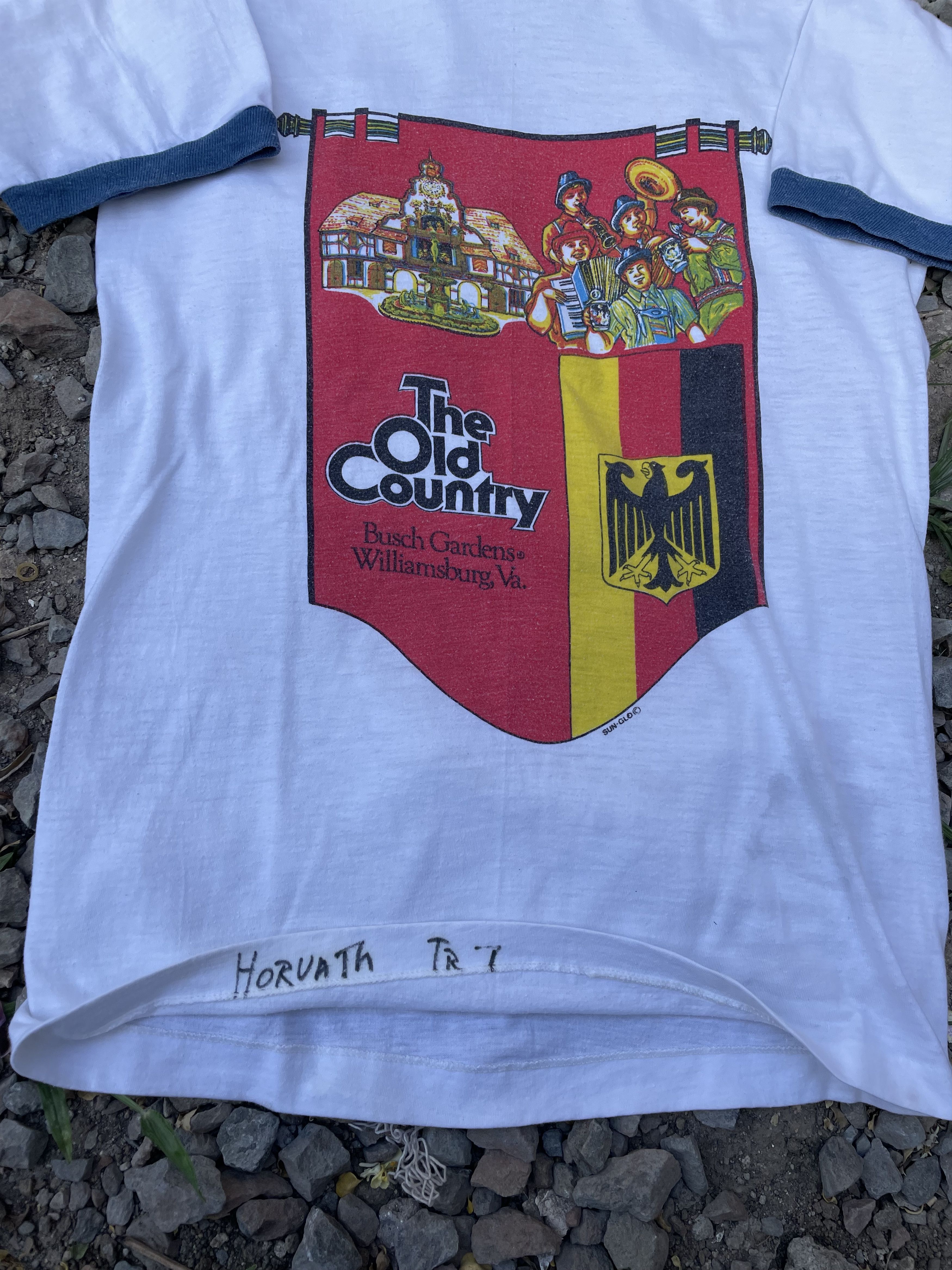Vintage Vintage 70s The Old Country Ringer Shirt Size US S / EU 44-46 / 1 - 5 Thumbnail