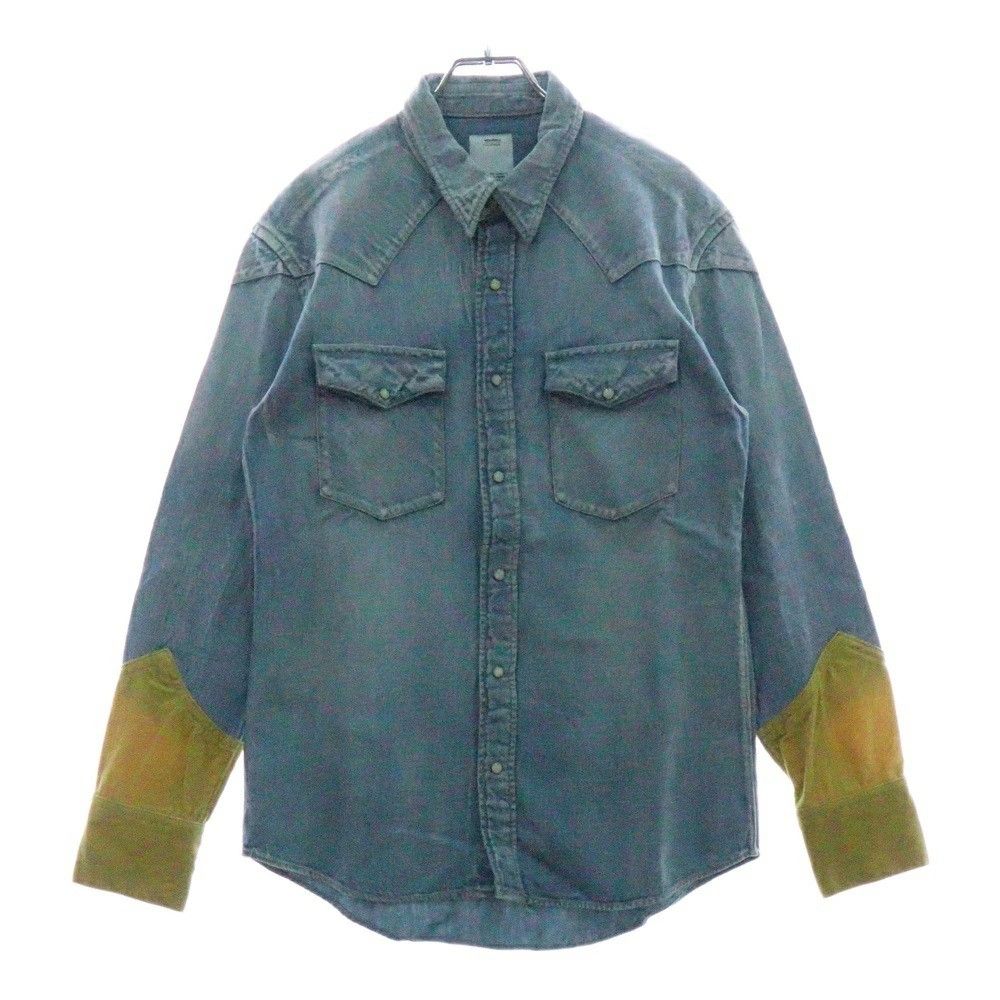 Visvim NO U.S. TARIFF! VISVIM 13AW SS FOUR CORNERS SHIRT denim Size US S / EU 44-46 / 1 - 1 Thumbnail