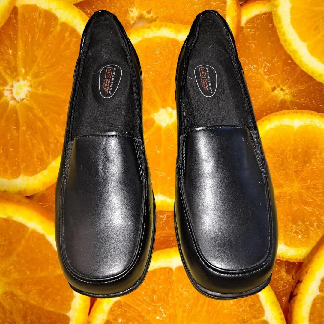 Other Predictions Black Comfort Insole Safe Step Black Loafers Siz Size US 9 / IT 39 - 2 Thumbnail
