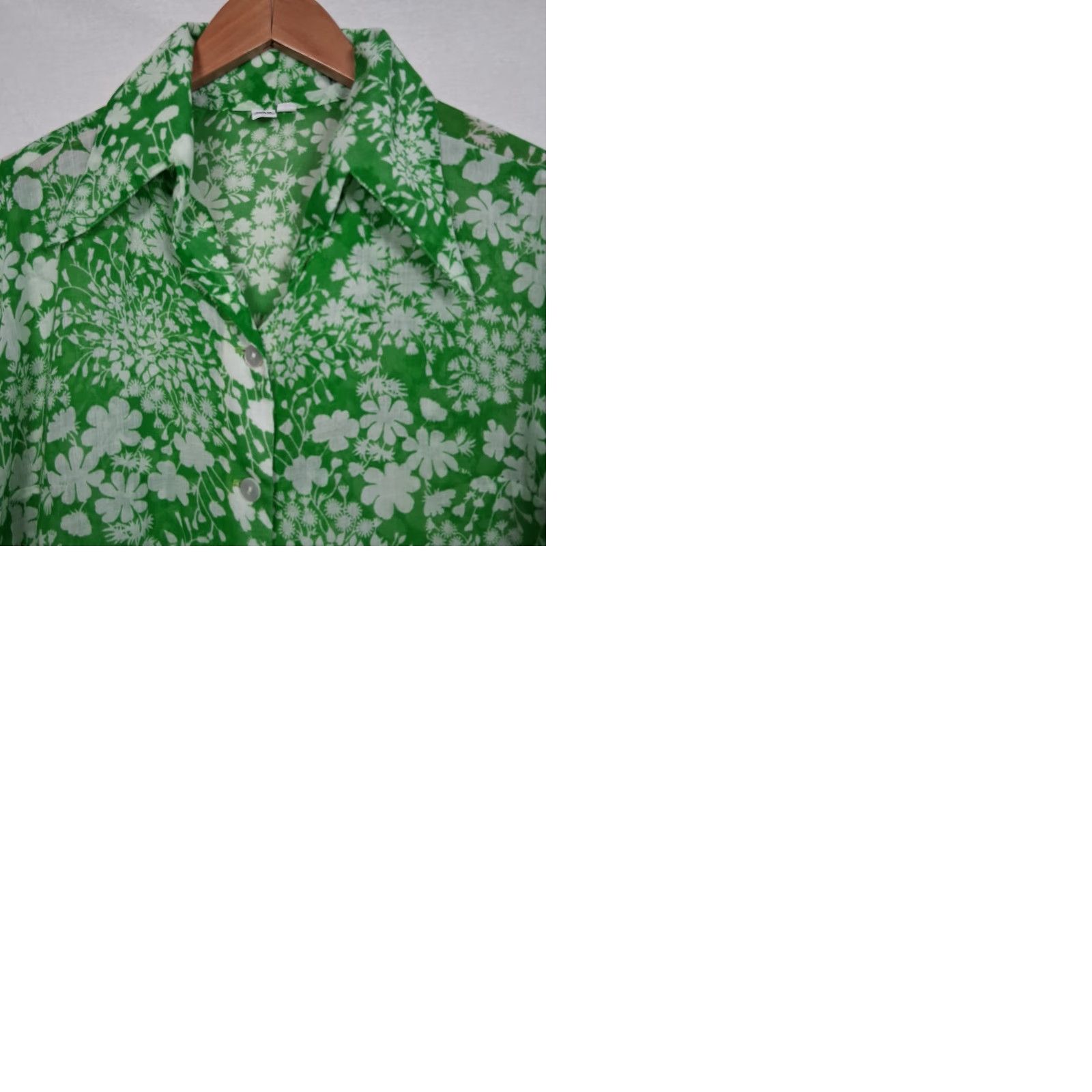Vintage VINTAGE Midge Grant Outfit Skirt Shirt 14 Green White Floral 2 Piece Set Vintage 60s Womens Casual Party/Cocktail Travel Wedding Size XL / US 12-14 / IT 48-50 - 12 Thumbnail