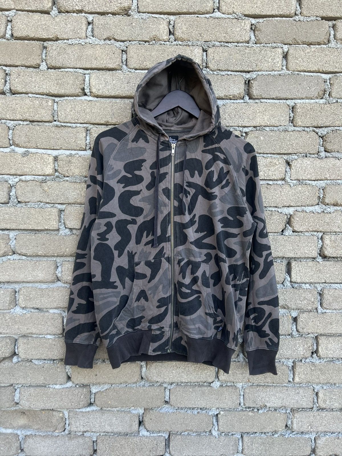 Stussy Stussy Crown Fullprint Stussy Zipper Hoodie Size US M / EU 48-50 / 2 - 2 Thumbnail