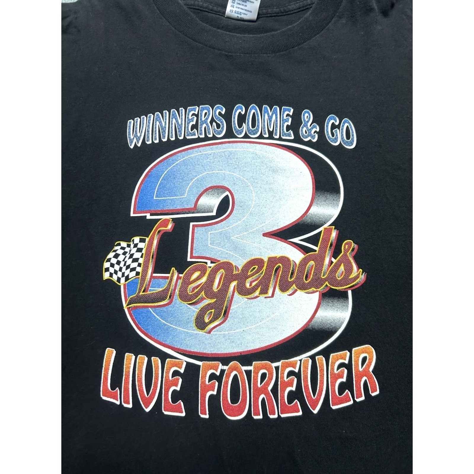 Vintage VINTAGE Legends Dale Earnhardt Nascar Live Forever Long Sleeve T-Shirt XL Black Mens Size US XL / EU 56 / 4 - 2 Thumbnail