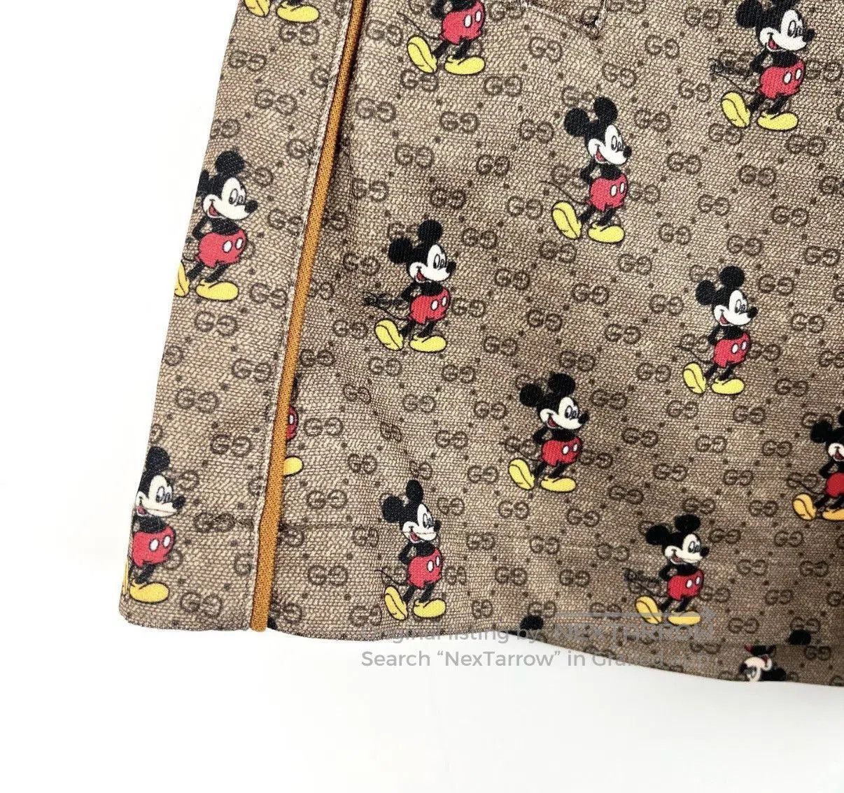Gucci Beige Mickey Mouse Print Casual Shorts Size 30. Size US 30 / EU 46 - 5 Thumbnail