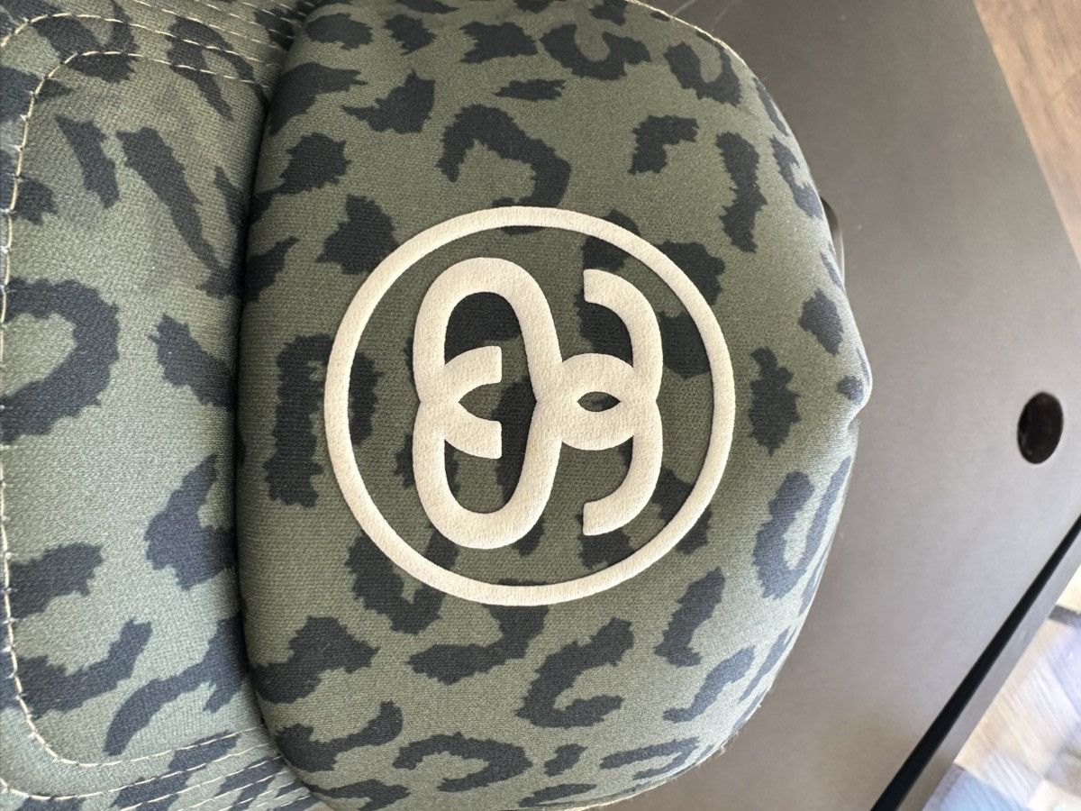 Stussy Stussy Leopard SS Link Trucker Snapback Hat | Grailed