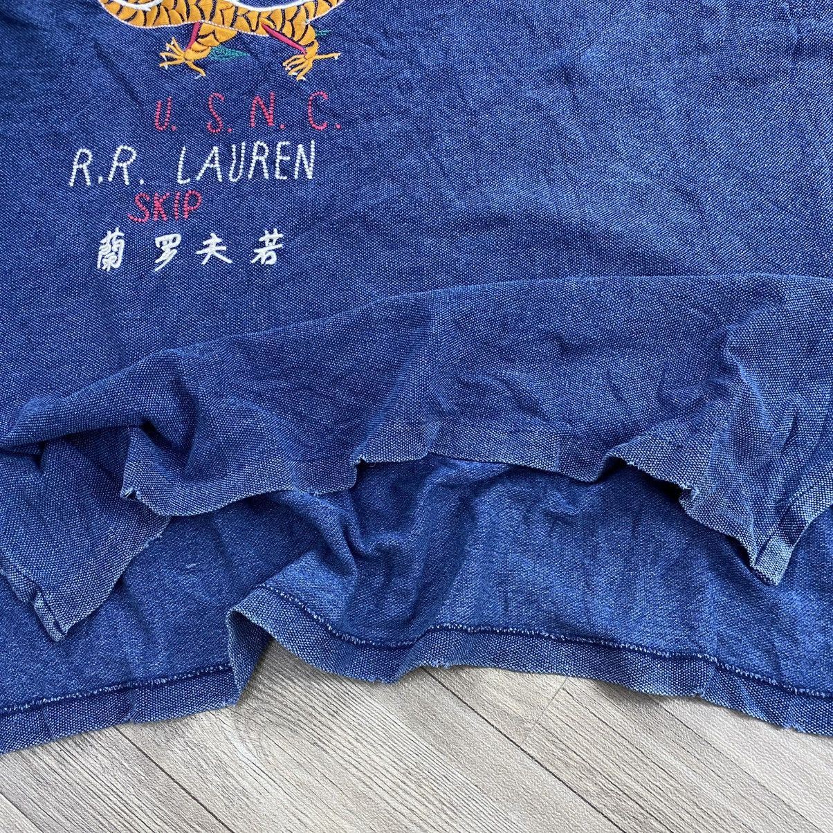 Polo Ralph Lauren Rare Polo Ralph Lauren U.S.N.C Dragon Embroidered Polo Shirt Size US XL / EU 56 / 4 - 10 Thumbnail