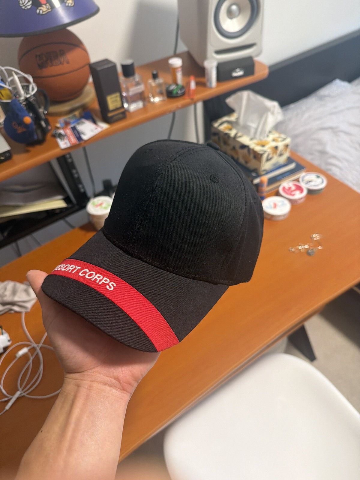 Resort Corps Resort Corps Red Stripe Hat Strapback Size ONE SIZE - 3 Thumbnail