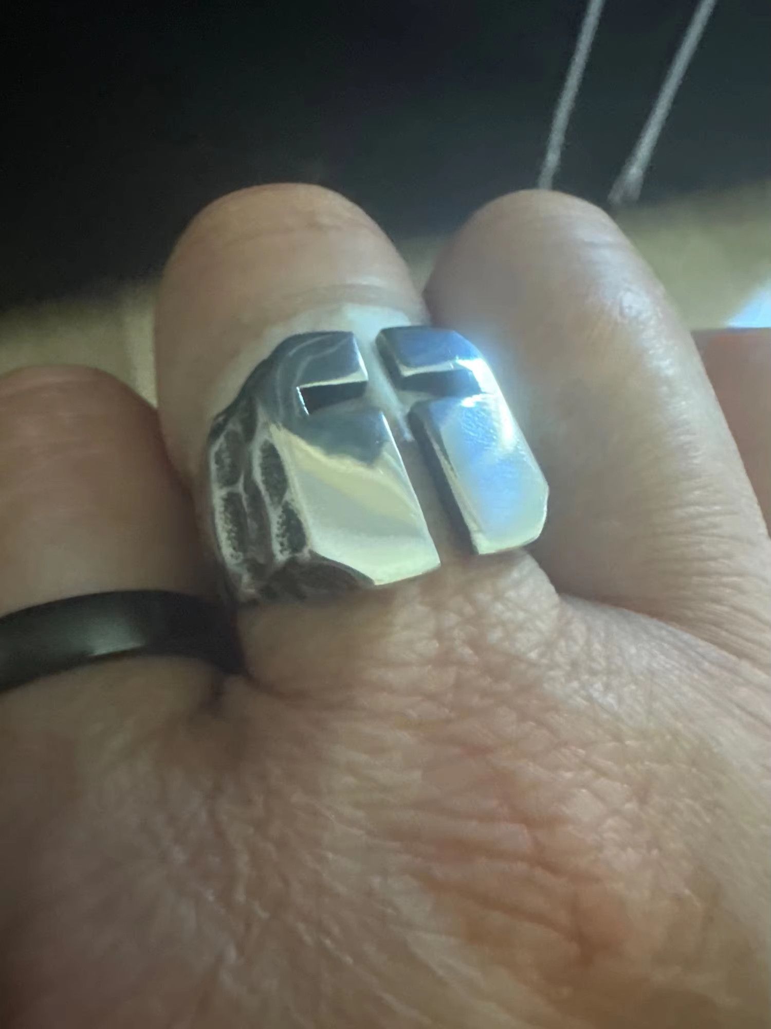 Jewelry Hollow Cross Ring Streetwear Jewelry Fashion Gift Size ONE SIZE - 1 Thumbnail