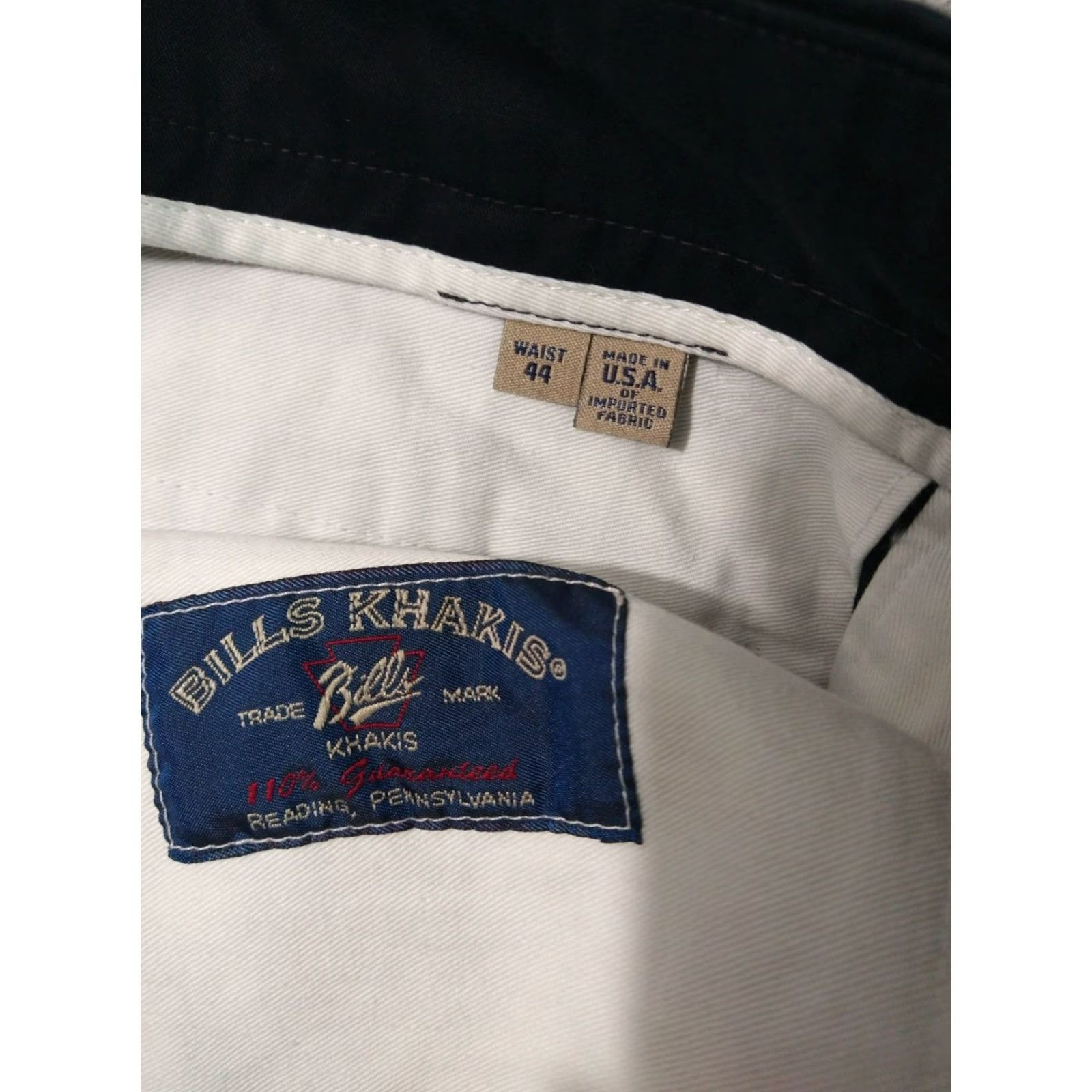 Bills Khakis Bills Khakis Pants Mens 44 x 23 Black Chino Pleated Twill Cotton Lot of 3 M2P Button Zip Size US 44 / EU 60 - 7 Thumbnail