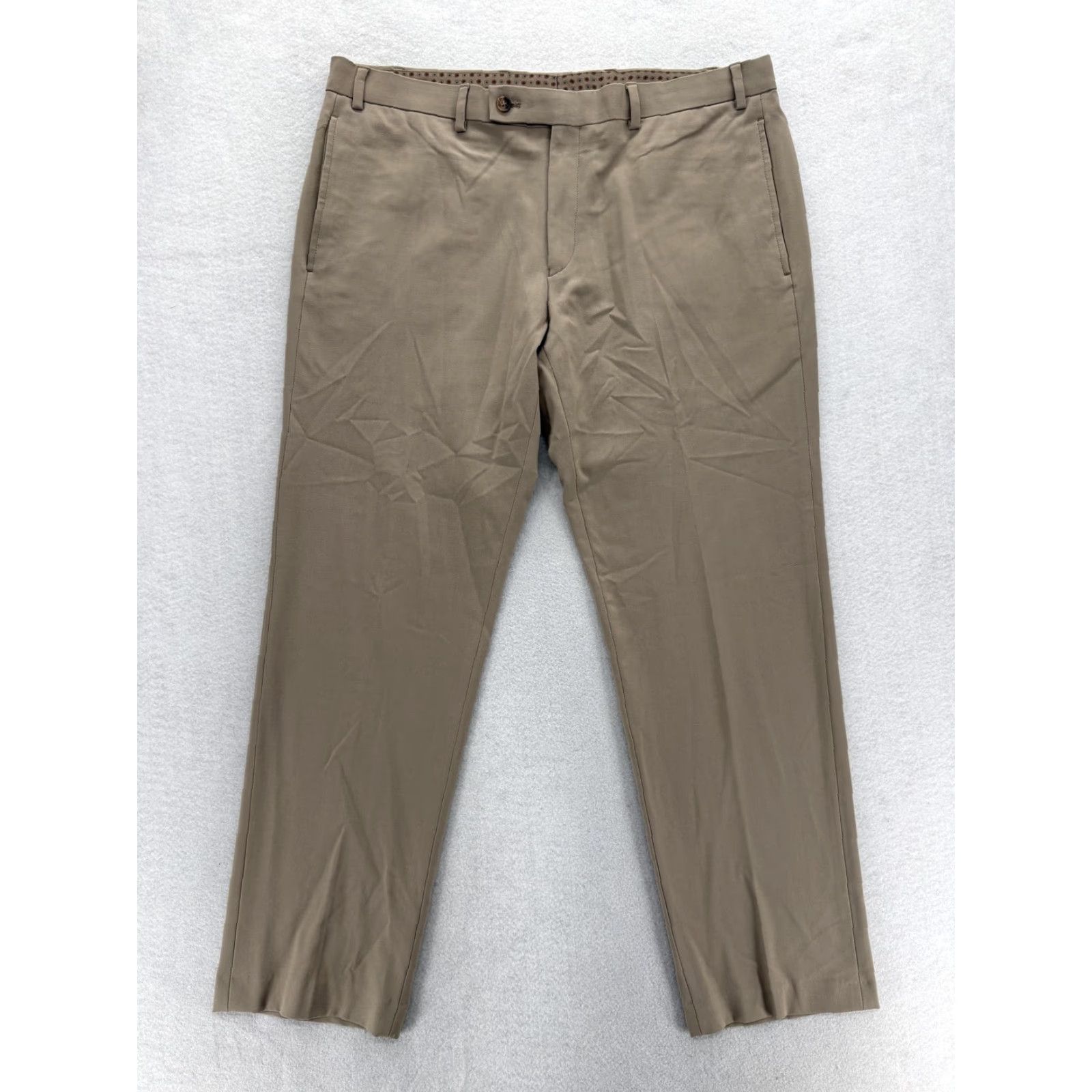 Ralph Lauren Lauren Ralph Lauren Dress Pants Mens 36x30 Beige Regular Fit Stretch Business Pants Mens Beige 36 30 Dress Flat Front Slit Pocket Solid Size US 36 / EU 52 - 2 Thumbnail