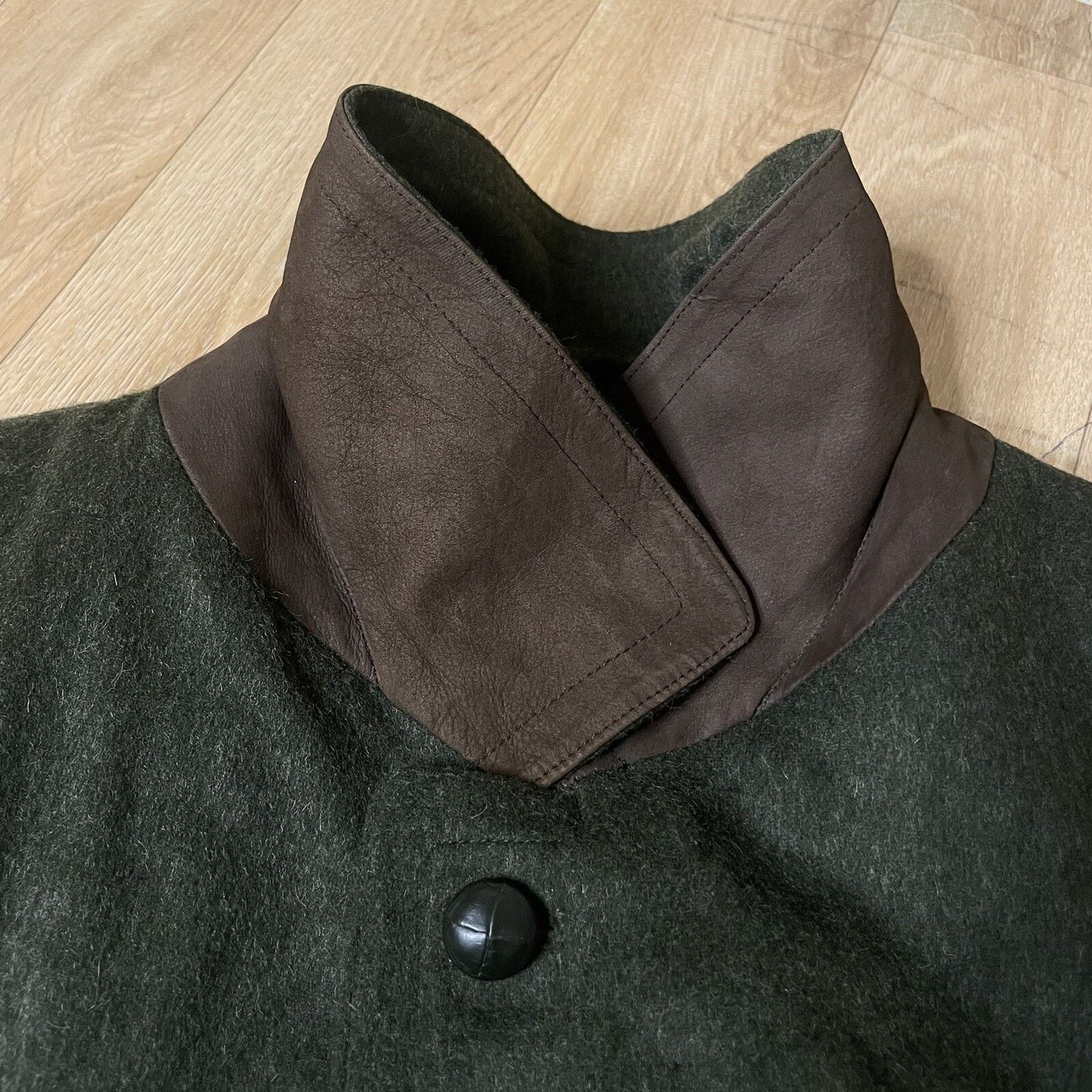Burberry Burberry Trench Coat jacket ALPACA VIRGIN WOOL green olive Size US XL / EU 56 / 4 - 10 Thumbnail