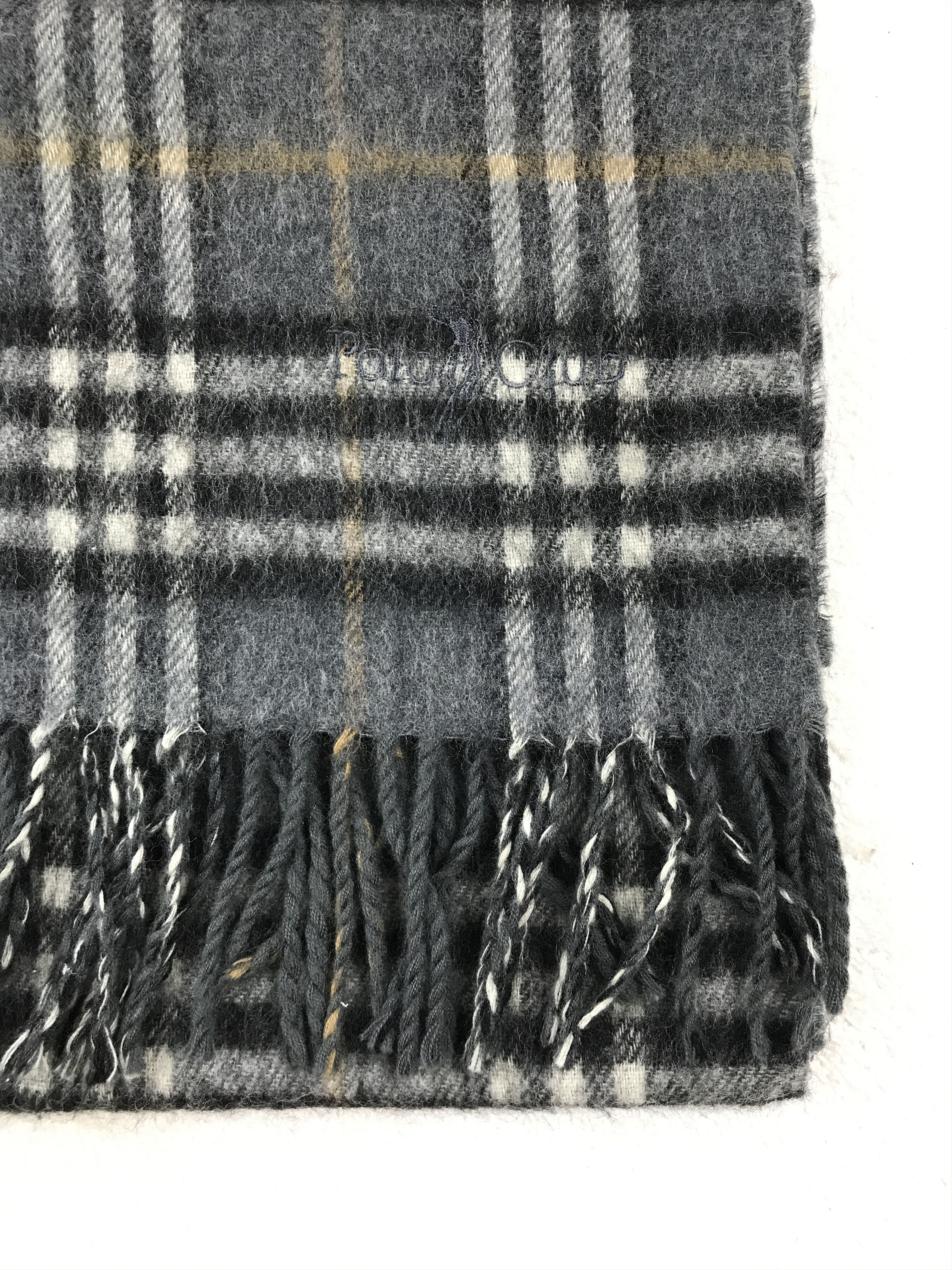 Beverly Hills Polo Club × Designer × Vintage Vintage Polo Club Scarf Muffler Wool Cashmere Size ONE SIZE - 3 Thumbnail