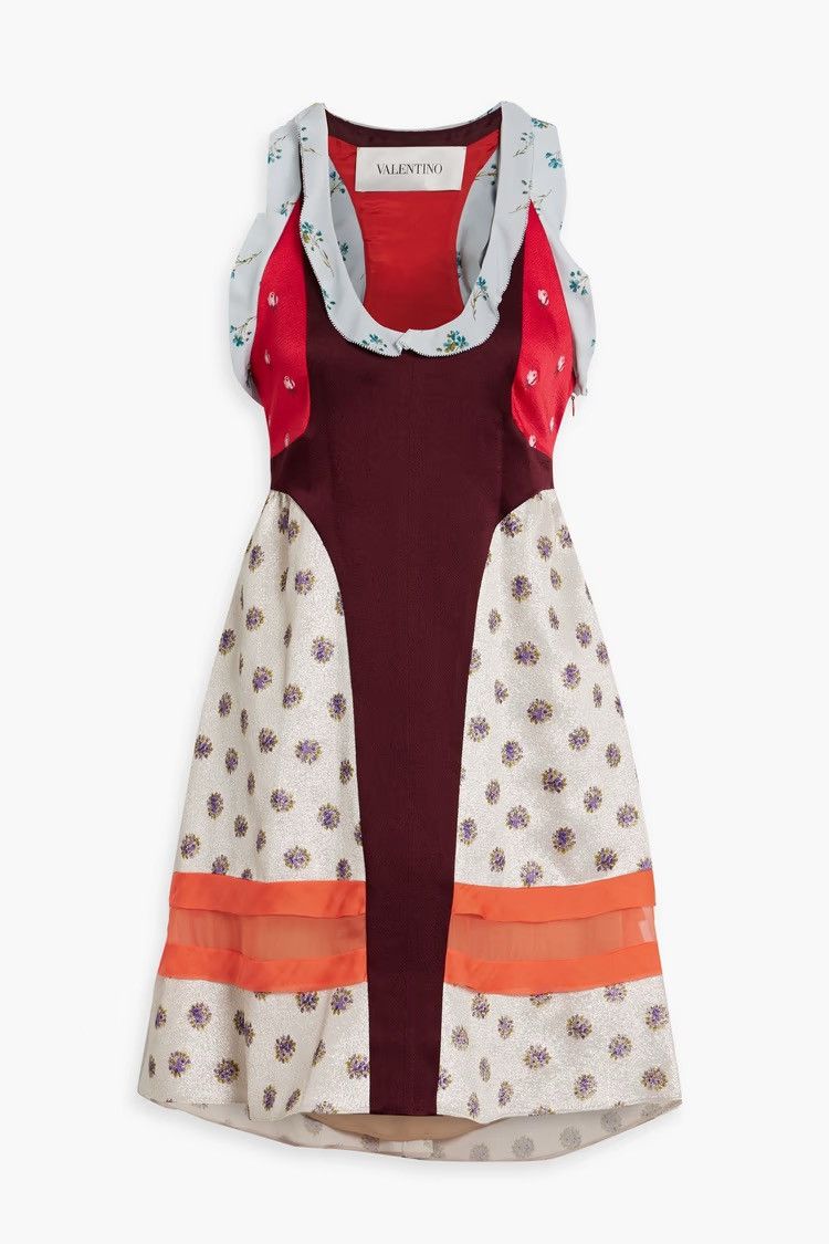 Valentino VALENTINO GARAVANI 100% Silk chiffon-paneled Dress MSRP$3980 Size M / US 6-8 / IT 42-44 - 1 Thumbnail