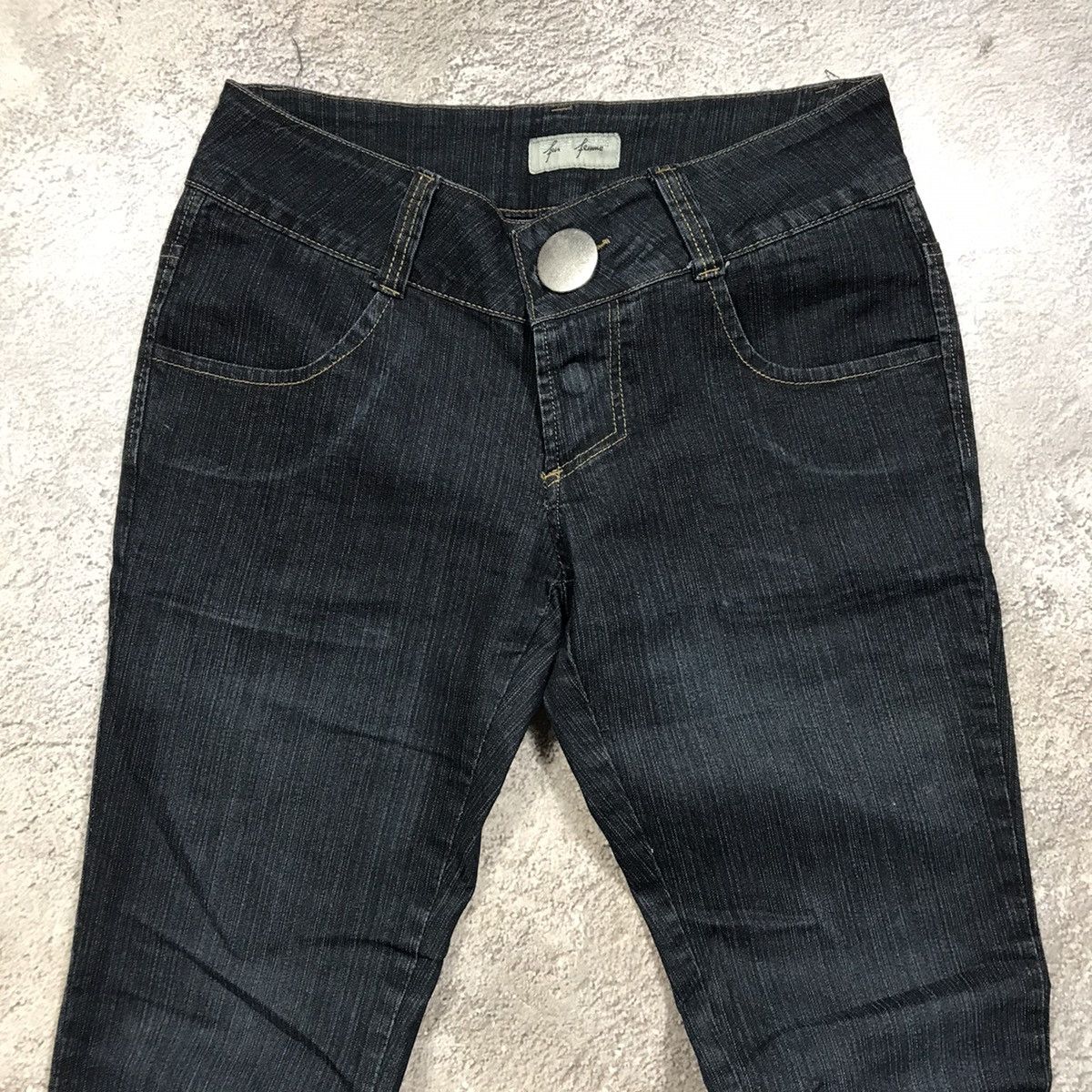 Vintage Vintage 90s Baggy Wide Leg Distressed Jeans Grunge Y2K 27 Size 27" / US 4 / IT 40 - 3 Thumbnail