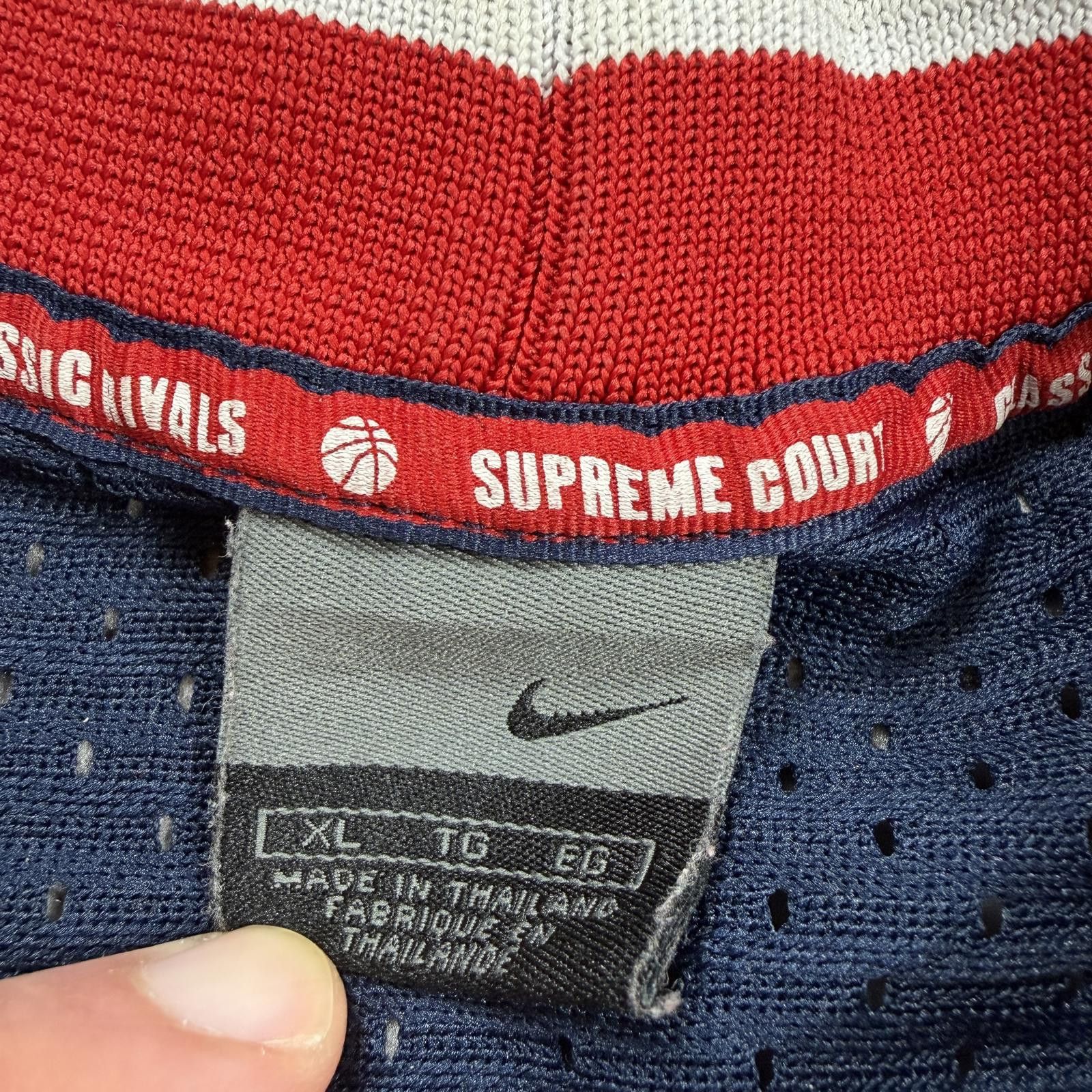 Nike Nike Y2K Supreme Court Classic Basketball Jersey Mesh Navy Size US XL / EU 56 / 4 - 4 Thumbnail