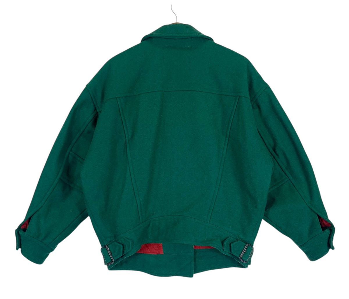 Issey Miyake Vintage Brahmin Dark Green Wool Button Jacket Size US M / EU 48-50 / 2 - 8 Thumbnail