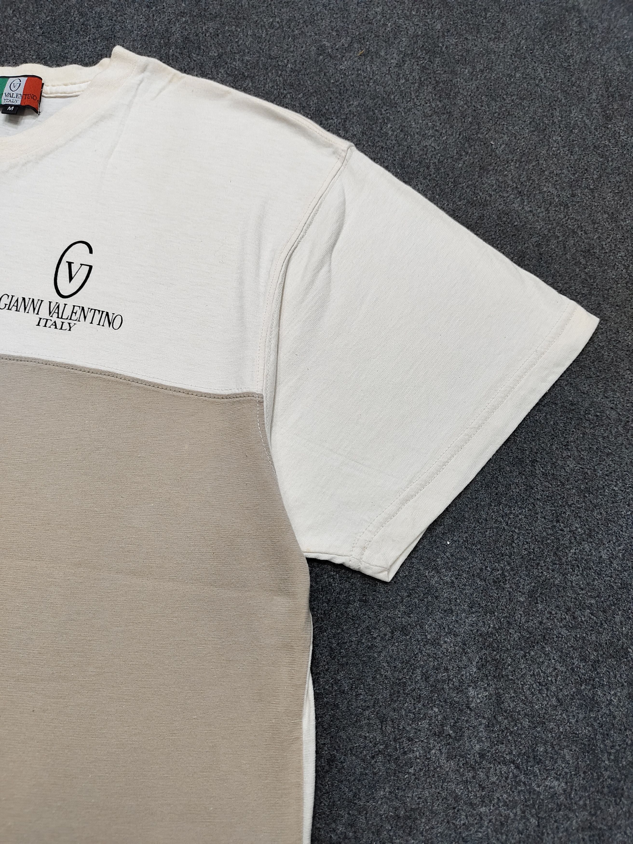 Gianni Valentino 2000s Gianni Valentino-Normcore Minimalist Color Block Tee Size US M / EU 48-50 / 2 - 2 Thumbnail