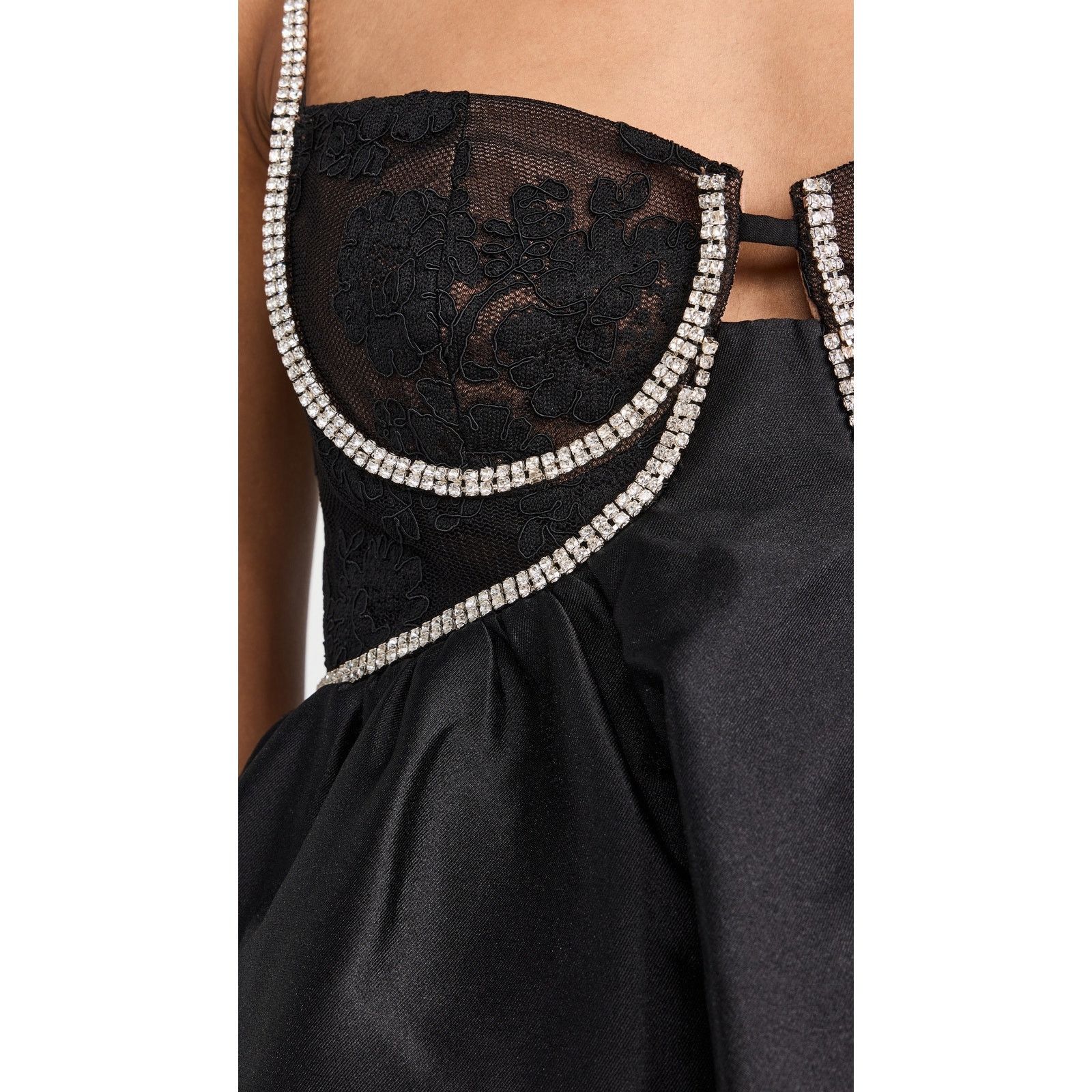 Self-Portrait Self Portrait Black Taffeta Diamante Mini Dress sz US4 UK8 Size S / US 4 / IT 40 - 14 Thumbnail