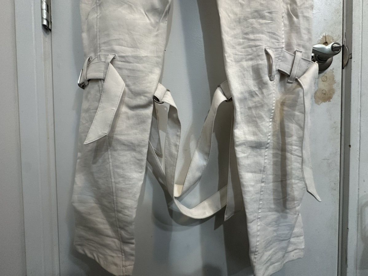 Sulvam Sulvam Linen Belted Bondage Pants Size US 28 / EU 44 - 4 Thumbnail