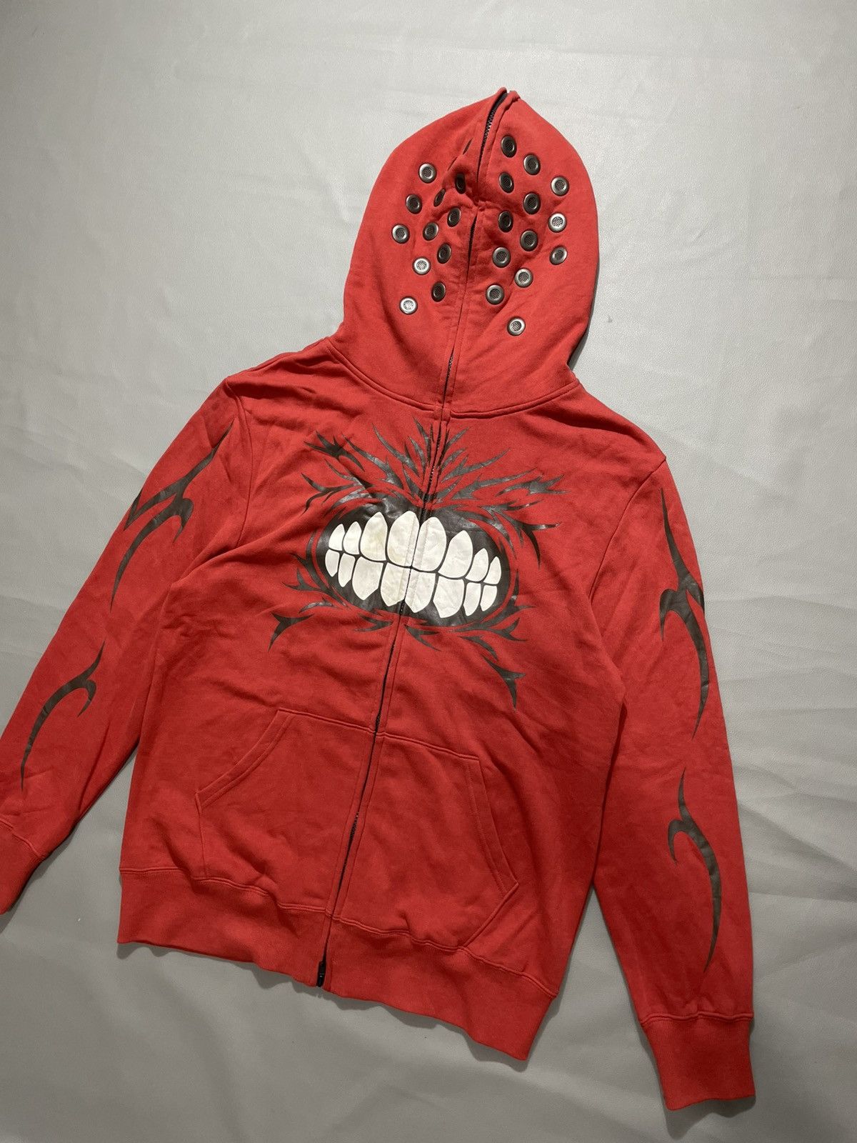 Japanese Brand Studio696 Mask Zip Hoodie Shark Gothic style Size US L / EU 52-54 / 3 - 6 Thumbnail