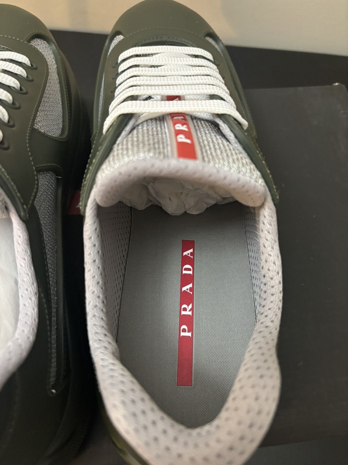 Prada Prada America’s Cup Soft Rubber Dark Green Size US 10 / EU 43 - 7 Thumbnail