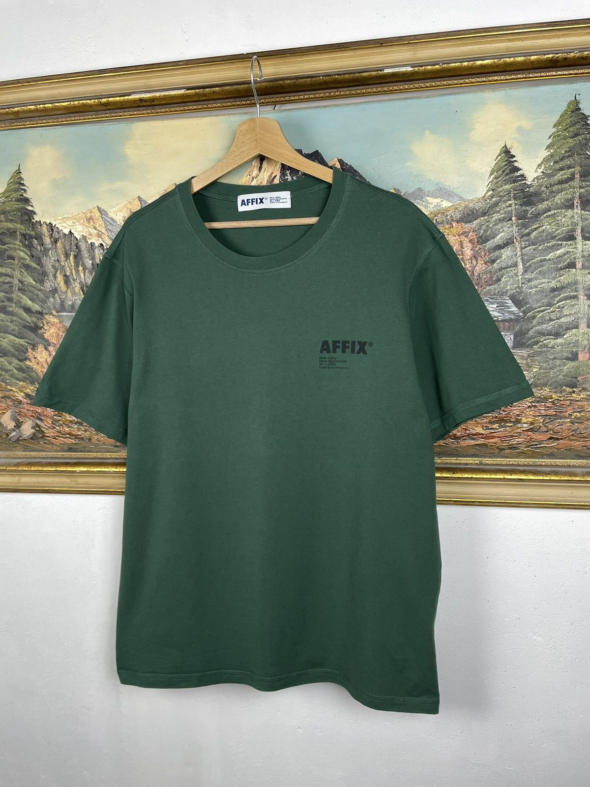 AFFXWRKS Affix Works Green Tee Big Logo Streetwear Size US XL / EU 56 / 4 - 3 Thumbnail