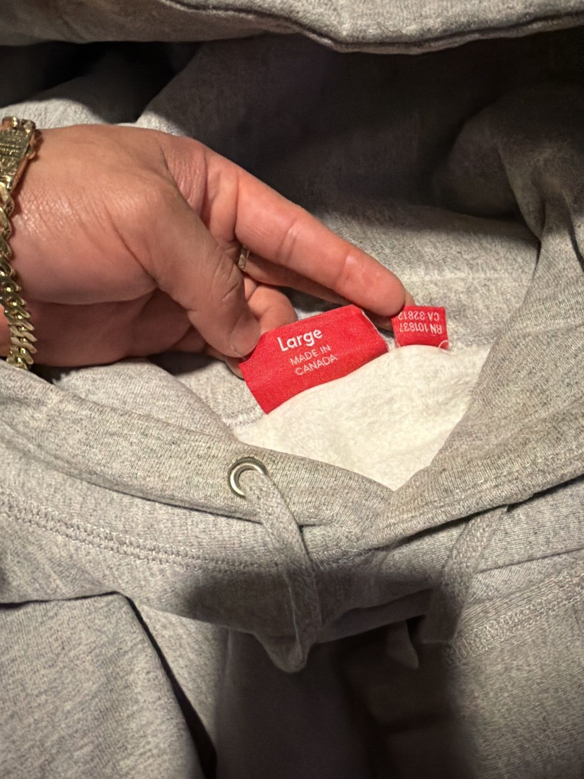 Supreme Supreme Box Logo Hoodie Heather Grey Fall/Winter 2016 Size US L / EU 52-54 / 3 - 5 Thumbnail