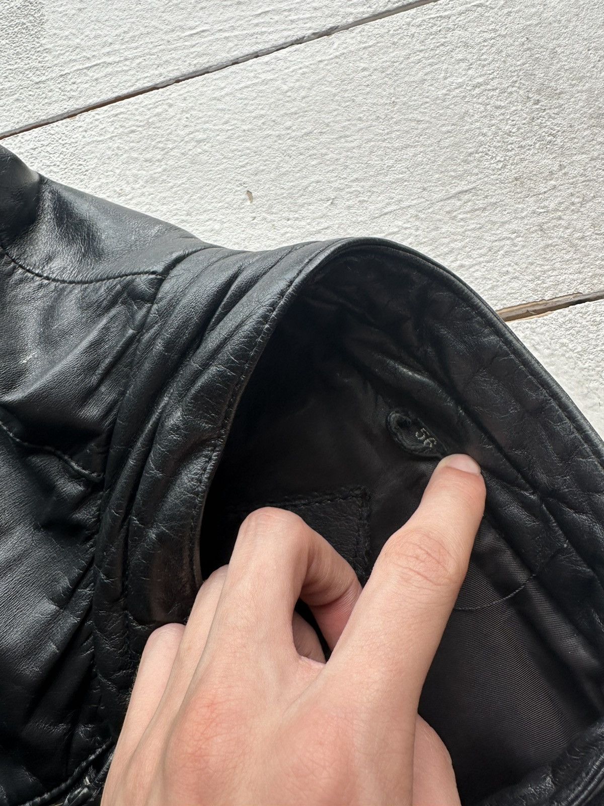 Other 🚨VNTG LEATHER JACKET AVANT GARDE ASYMMETRICAL BLACK MOTO Size US XL / EU 56 / 4 - 11 Thumbnail