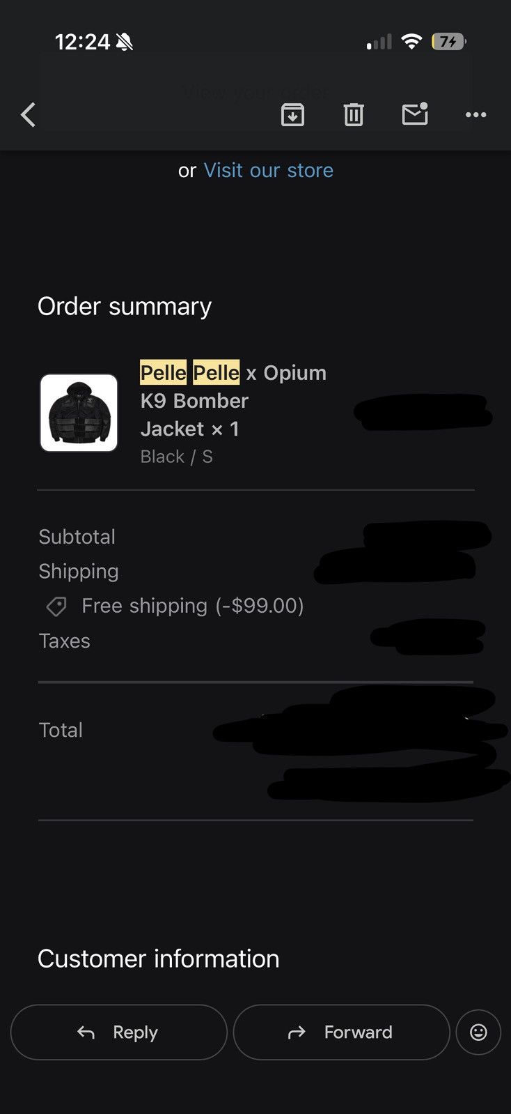 Pelle Pelle Pelle Pelle x Opium K9 Bomber Jacket Size US S / EU 44-46 / 1 - 18 Thumbnail