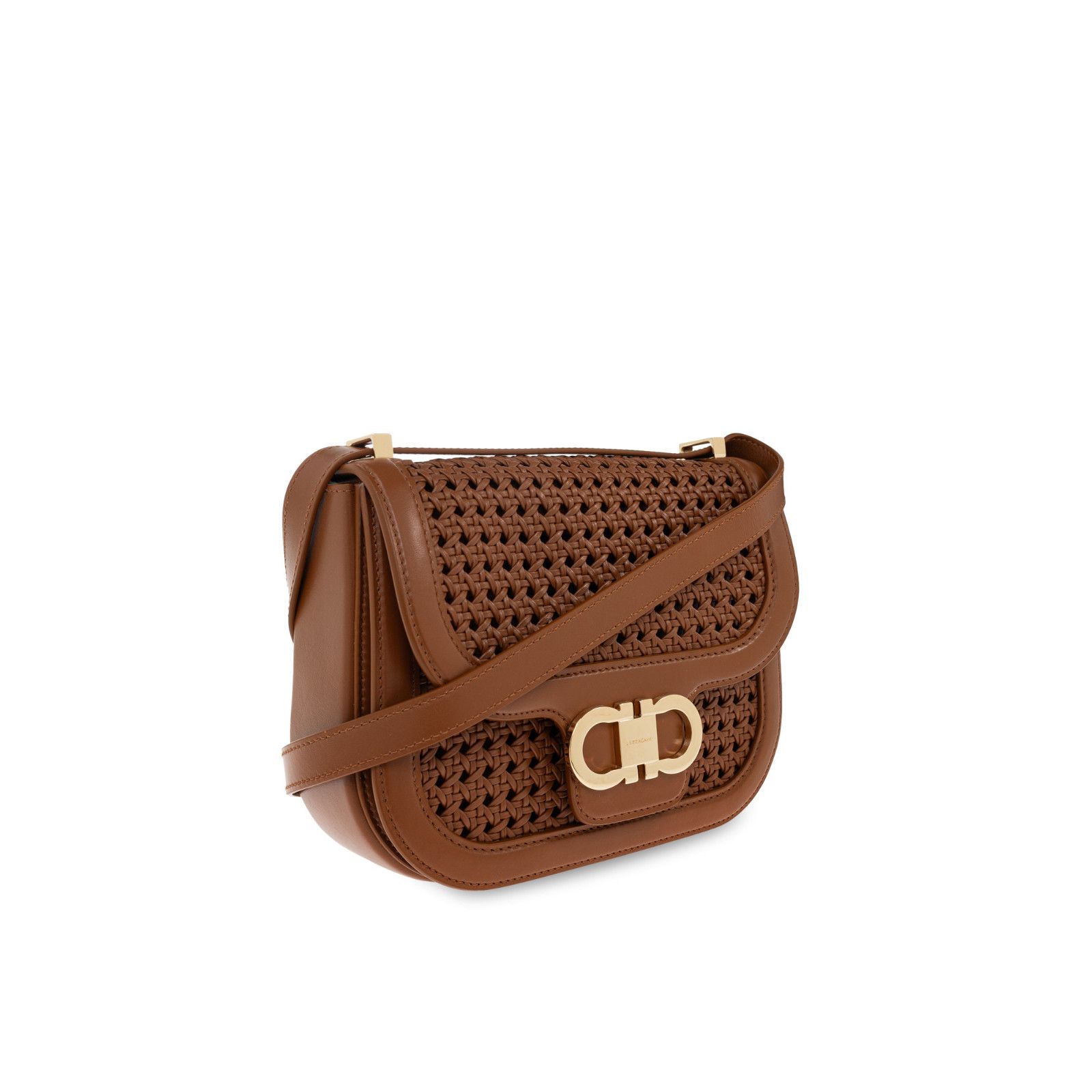 Salvatore Ferragamo FERRAGAMO Double Gancini Naturale Shoulder Bag New & Authent Size ONE SIZE - 3 Thumbnail