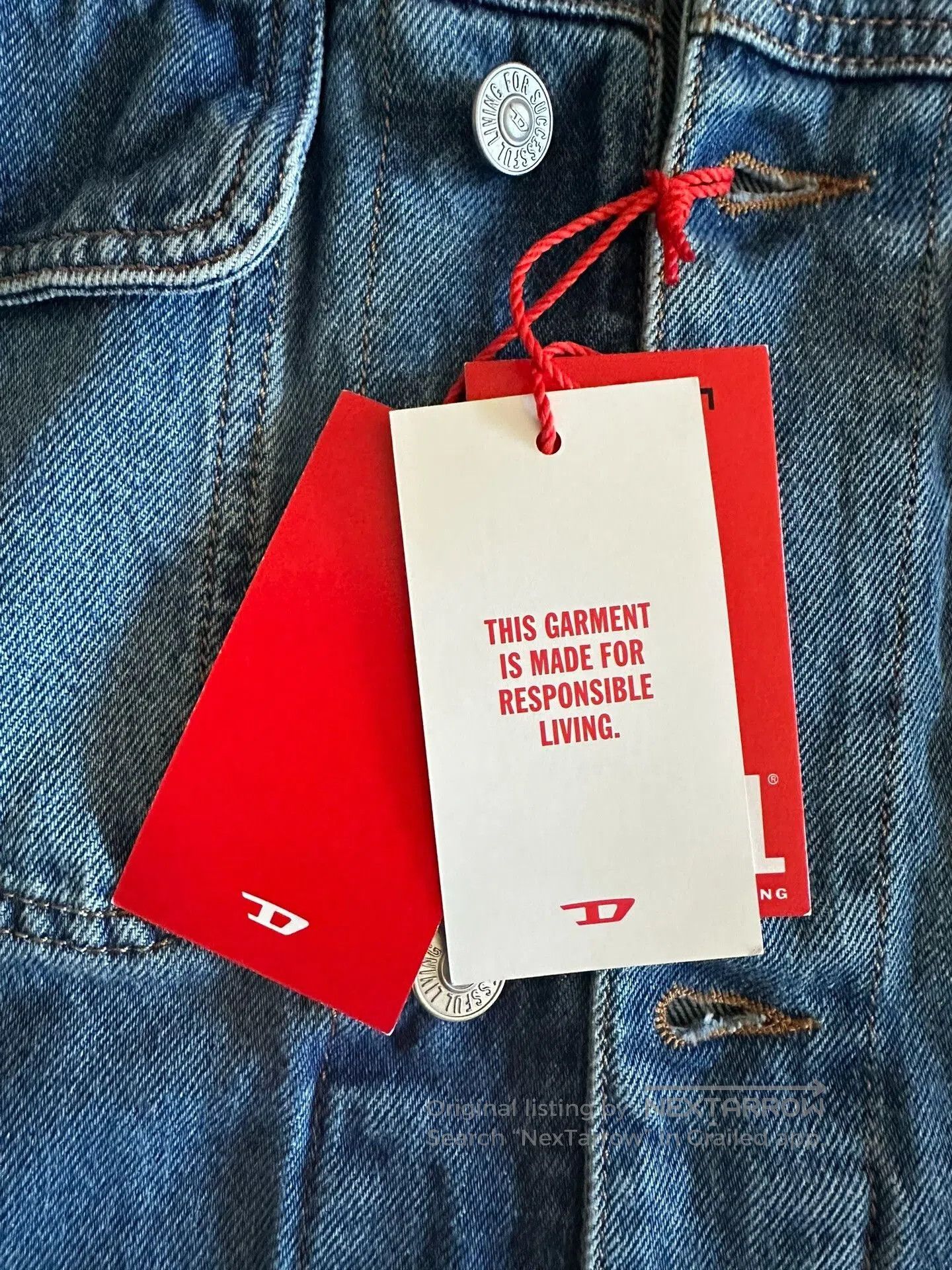 Diesel Diesel New Denim Jacket with Tags. Size US L / EU 52-54 / 3 - 3 Thumbnail
