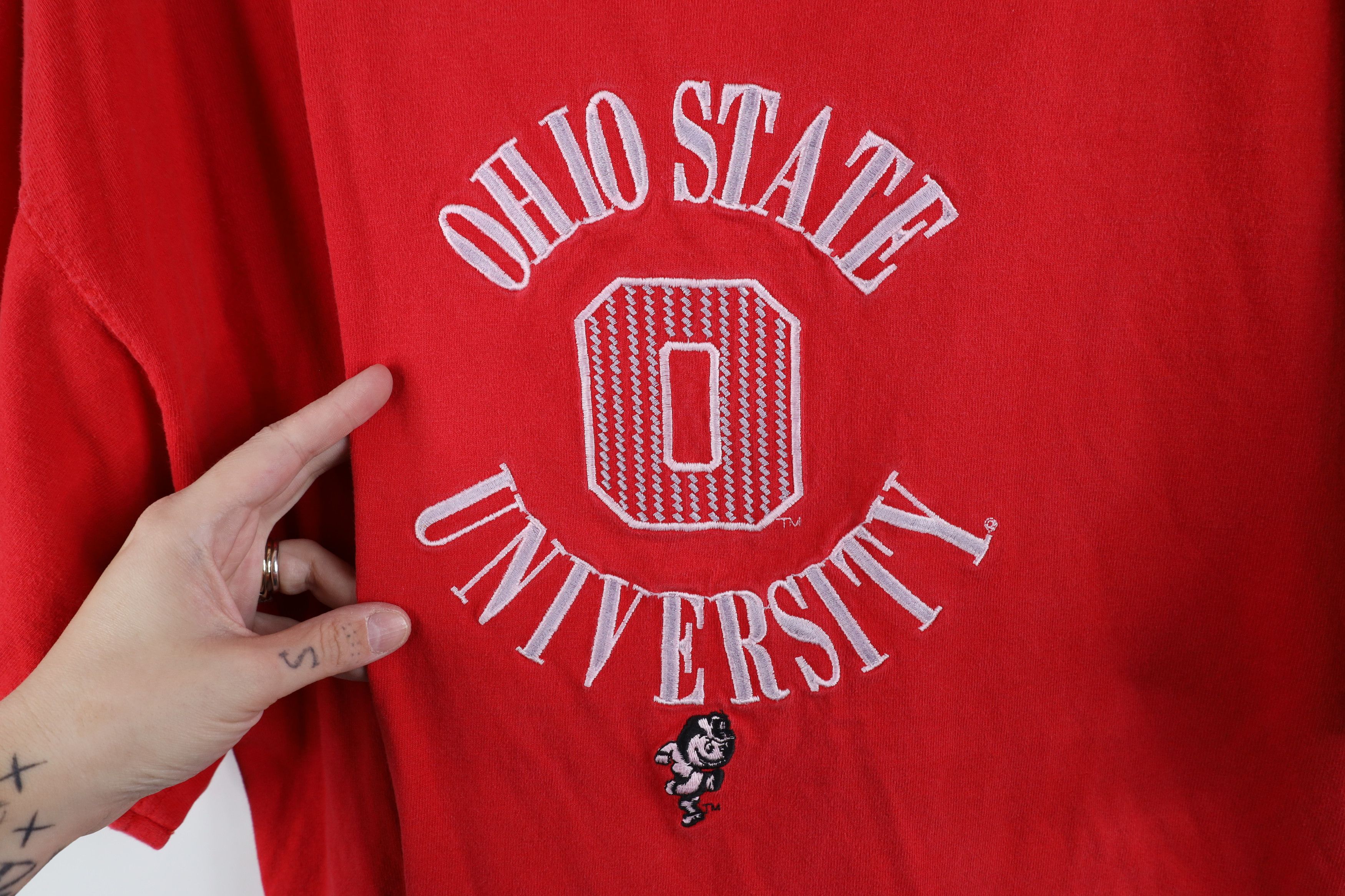 Vintage Vintage 90s Heavyweight Ohio State University T-Shirt USA Size US XL / EU 56 / 4 - 4 Thumbnail