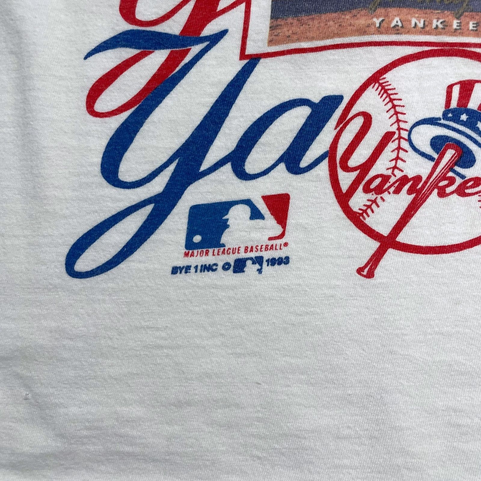 MLB RARE 90s NEW YORK YANKEES JIMMY KEYS UPPER DECK 1993 T-SHIRT Size US L / EU 52-54 / 3 - 3 Thumbnail