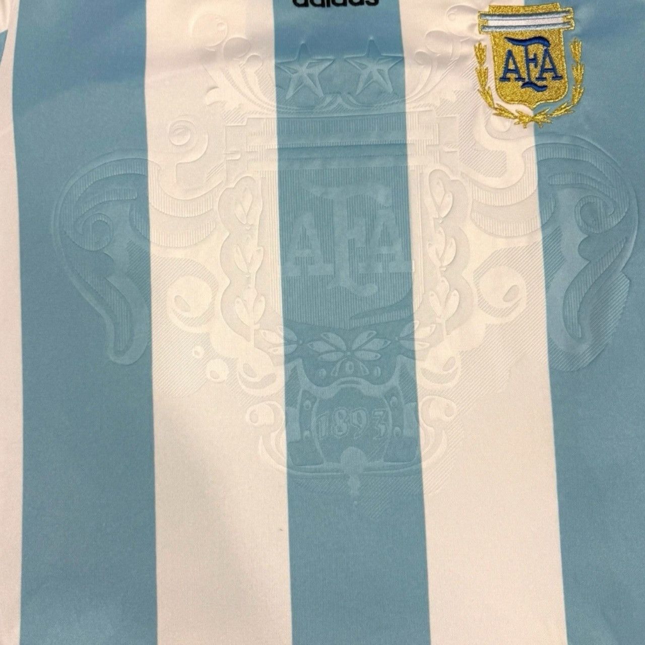 Adidas Argentina 2007-09 Home Football Shirt Soccer Jersey Adidas Size US L / EU 52-54 / 3 - 5 Thumbnail