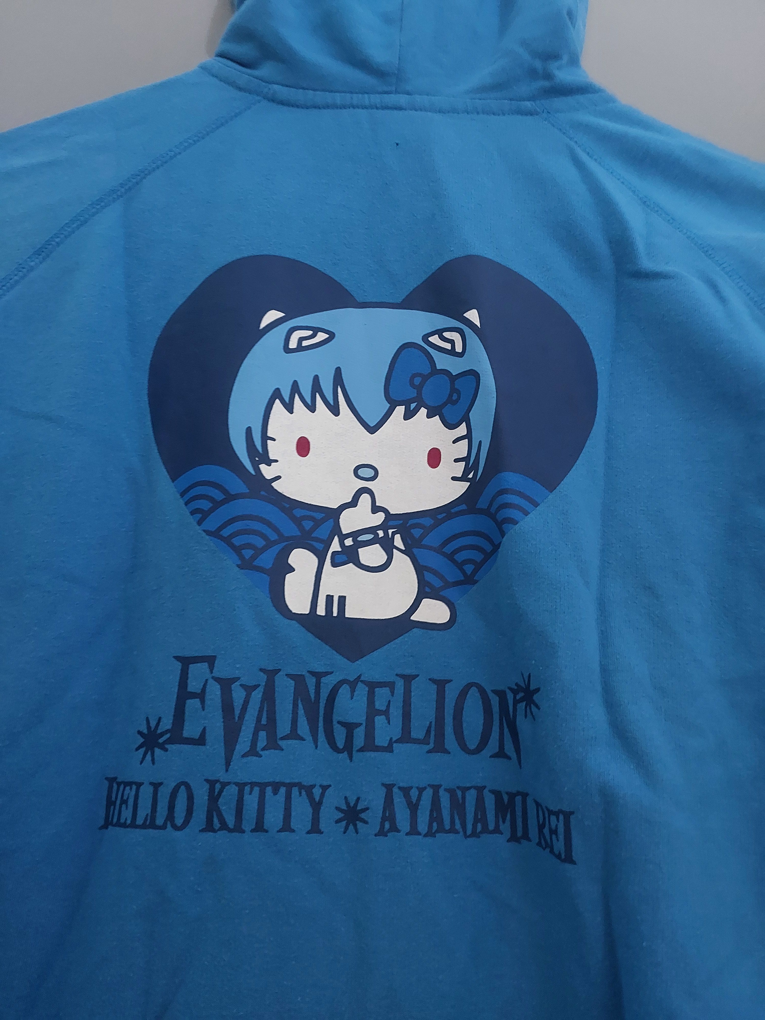 Anime EVANGELION x HELLO KITTY REI AYANAMI ANIME MANGA HOODIE Size US M / EU 48-50 / 2 - 9 Thumbnail