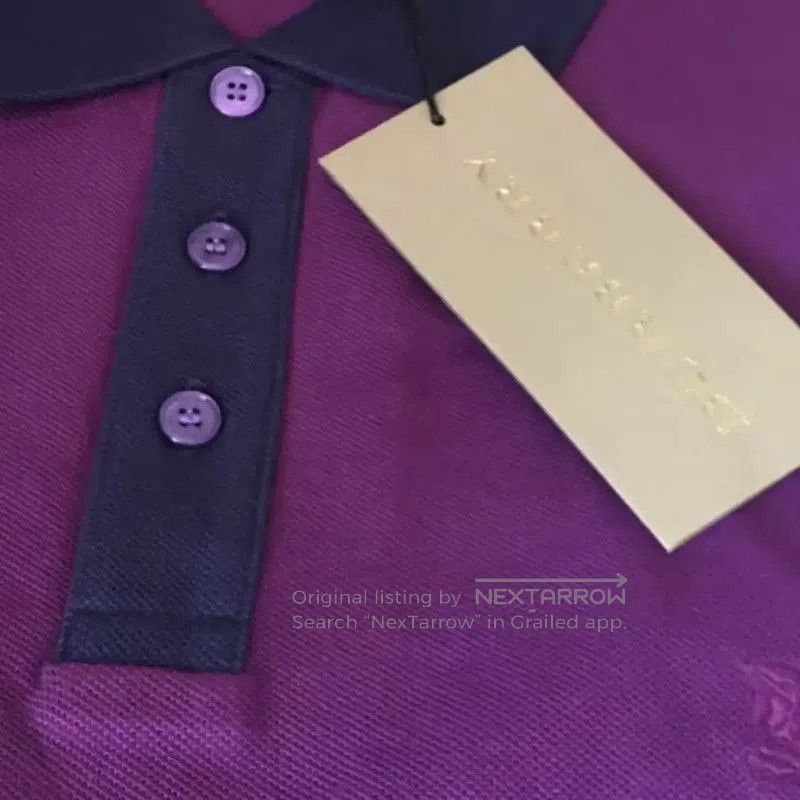 Burberry Burberry Men's Purple Cotton Polo. Size US M / EU 48-50 / 2 - 4 Thumbnail
