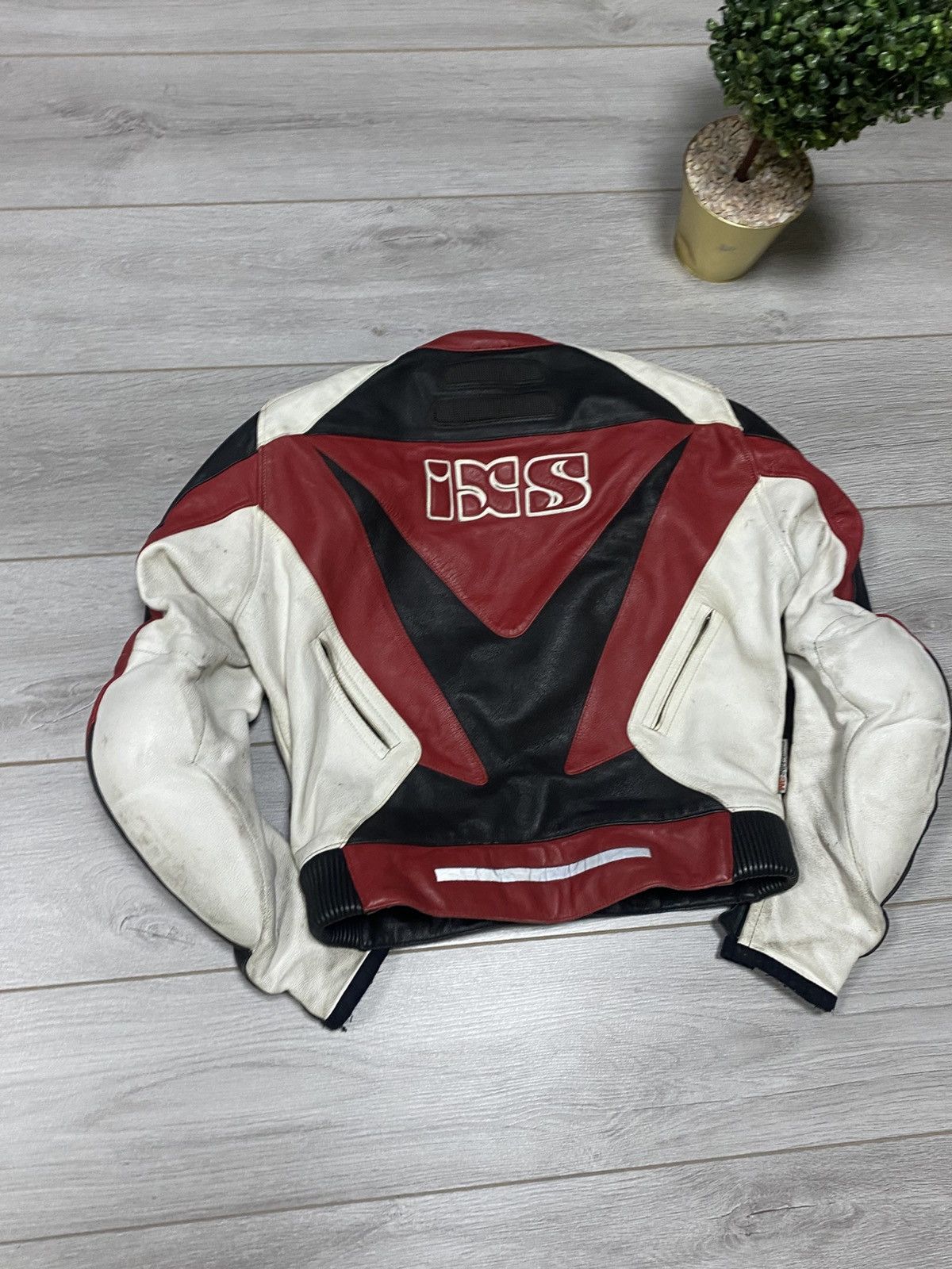 Other IXS leather vintage racing moto jacket protection Size US M / EU 48-50 / 2 - 2 Thumbnail