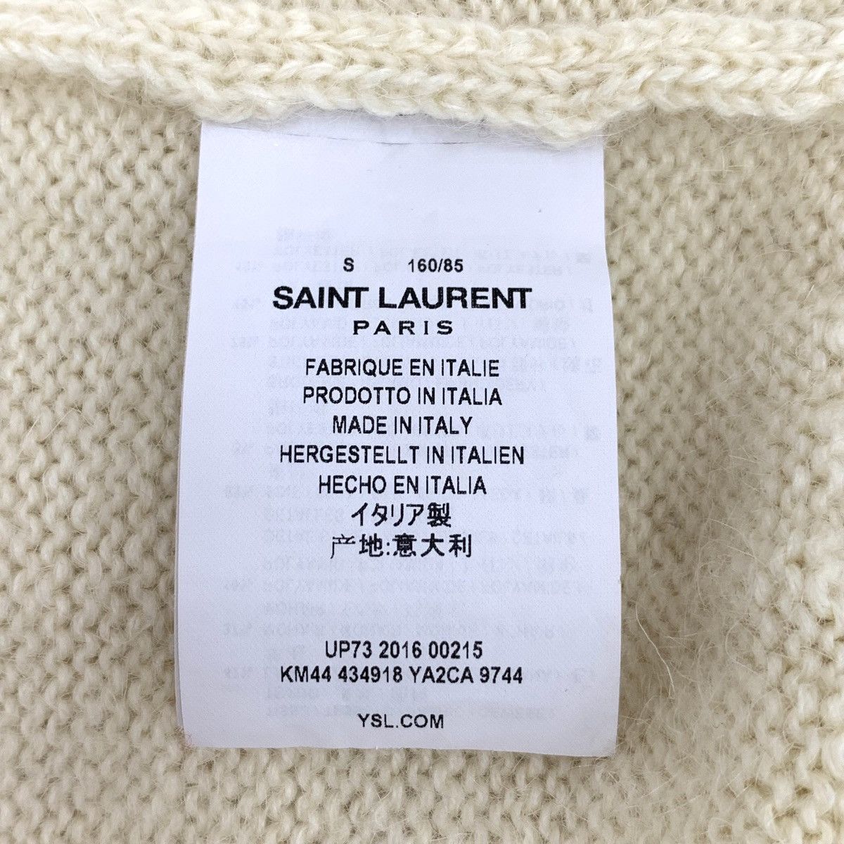 Yves Saint Laurent Yves Saint Laurent Bow Wool Long Sleeve Knit Sweater K26WX Size S / US 4 / IT 40 - 6 Thumbnail