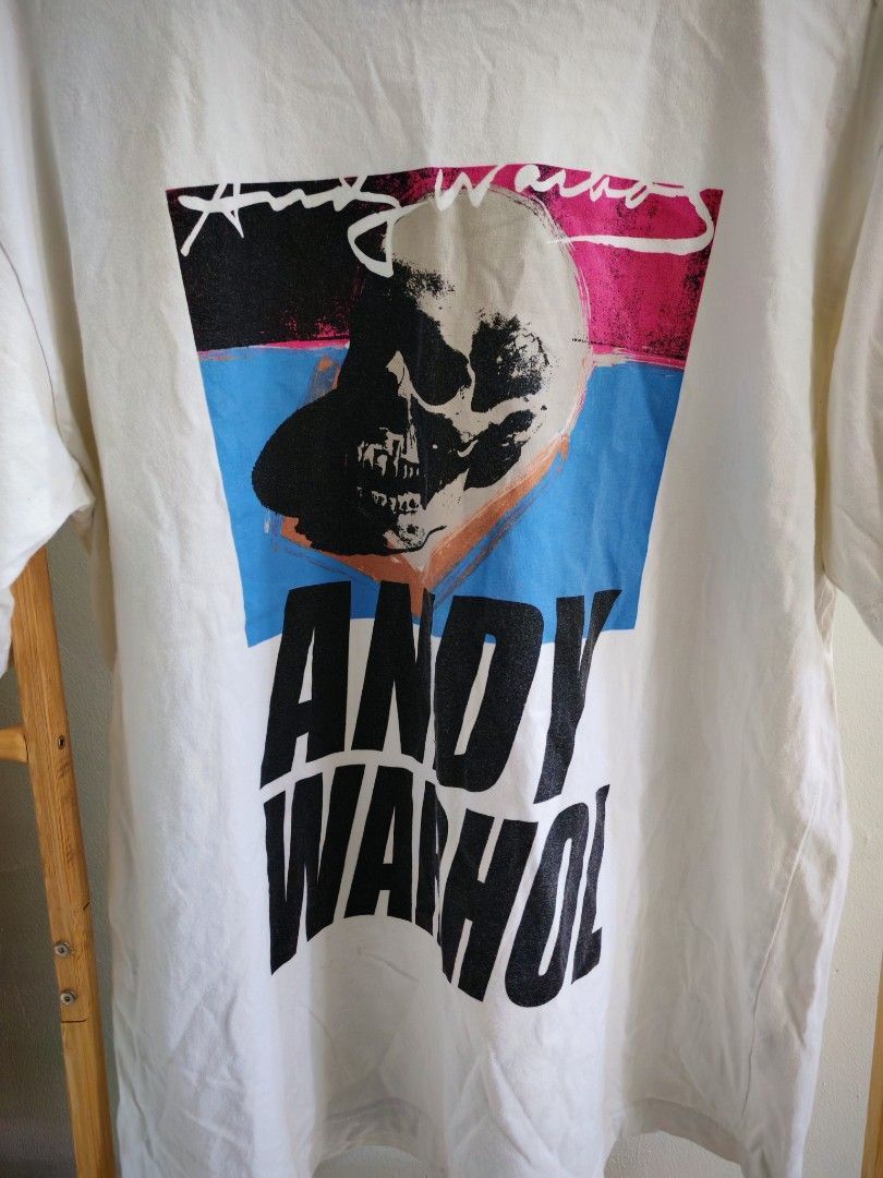Andy Warhol × Japanese Brand × Uniqlo Uniqlo Andy warhol skull pop art shirt Size US L / EU 52-54 / 3 - 2 Thumbnail