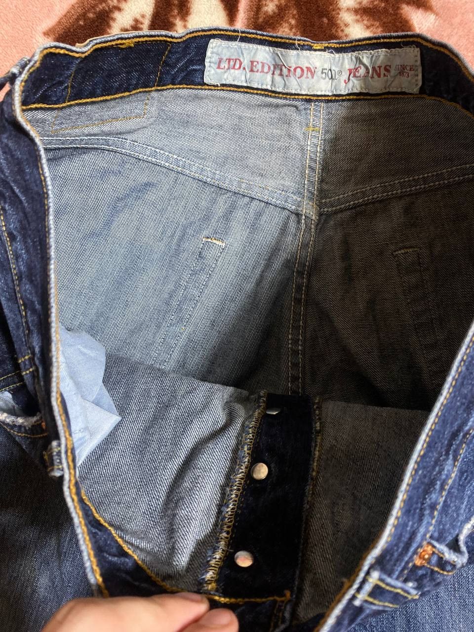 Levi's × Vintage Crazy y2k faded light wash Levi’s 501 distressed denim jeans Size US 38 / EU 54 - 16 Thumbnail