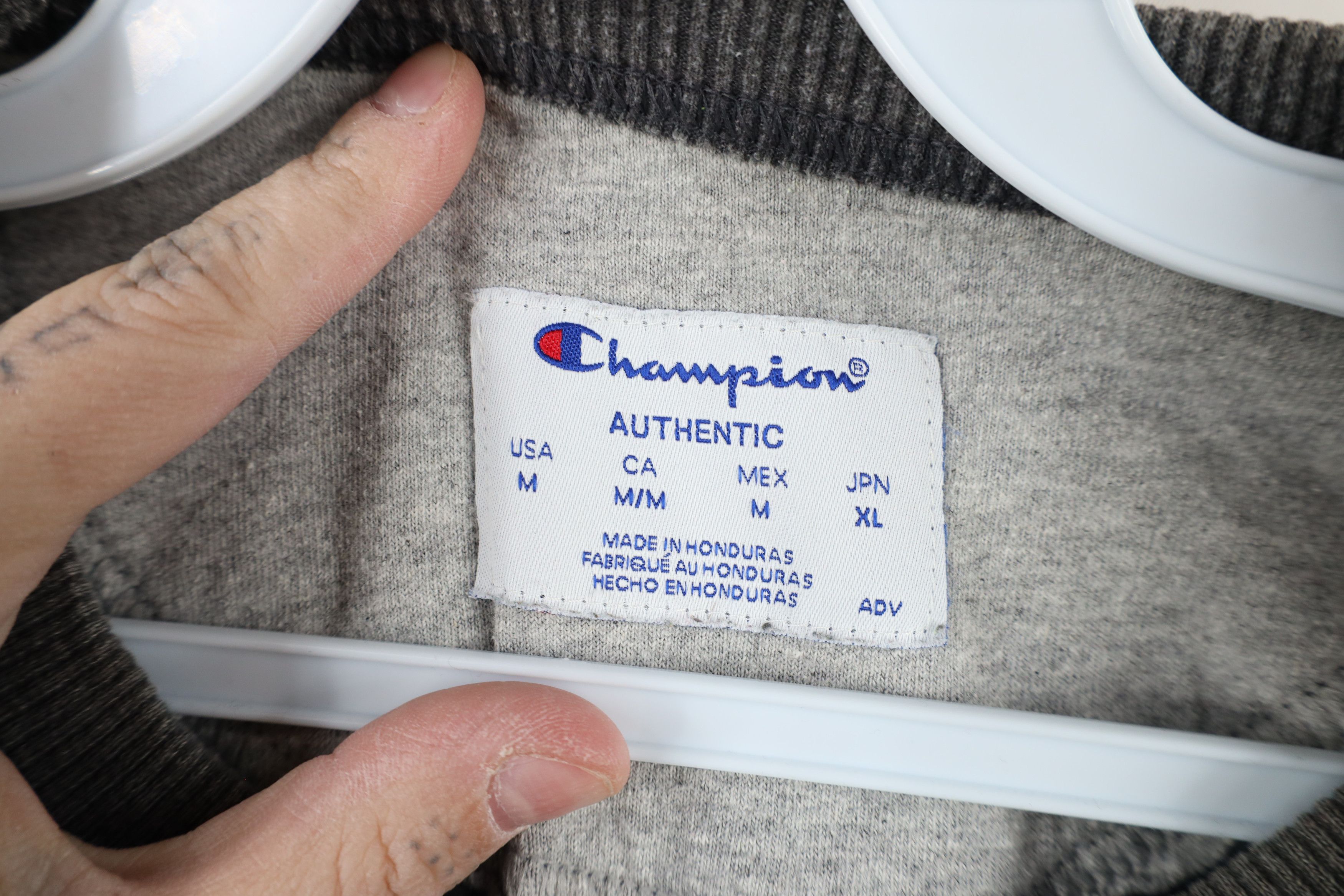 Champion × Vintage Vintage Champion Monochrome Crewneck Sweatshirt Gray Size US M / EU 48-50 / 2 - 11 Thumbnail