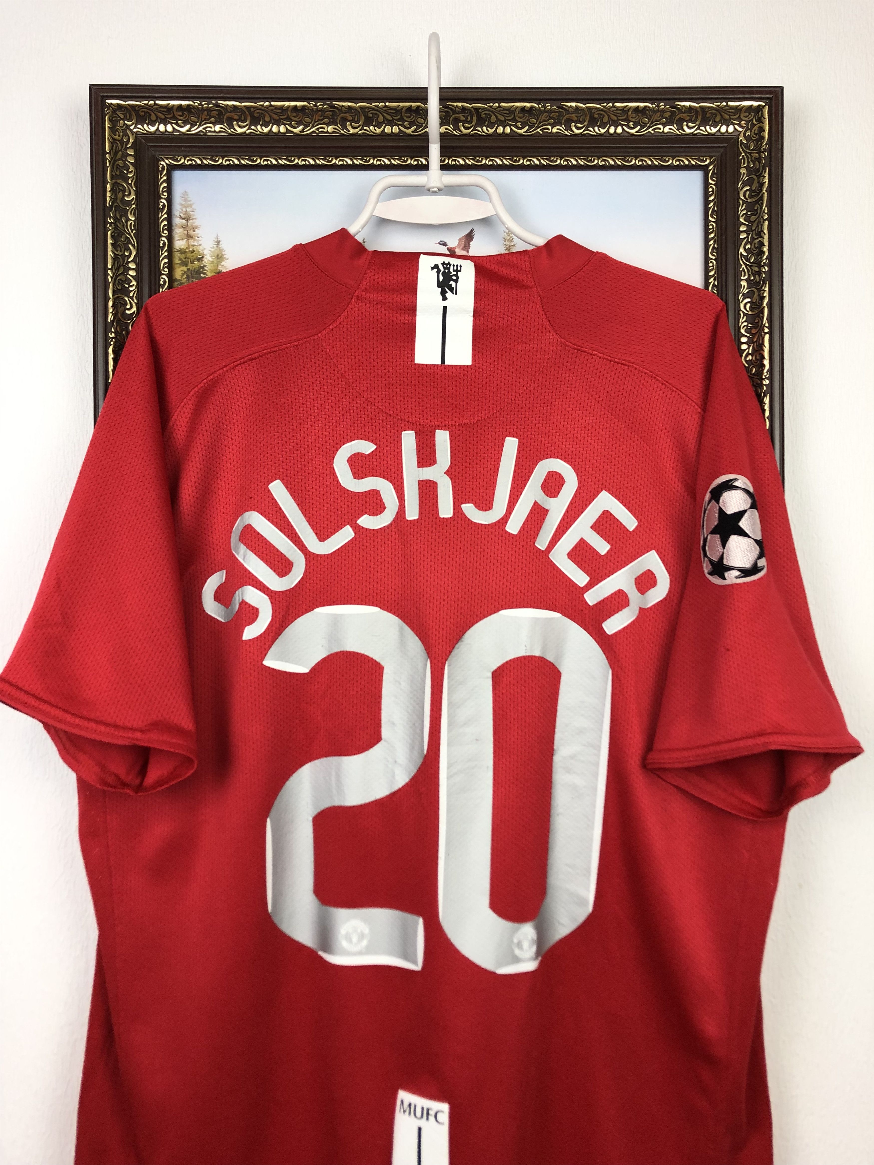 Nike Manchester United football shirt Soccer Solskjaer Jersey Size US XL / EU 56 / 4 - 2 Thumbnail