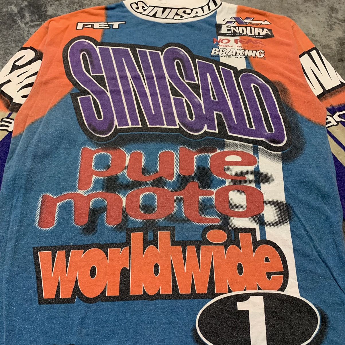 Other Vintate y2k SINISALO MOTO Long Sleeve T-Shirt Size US L / EU 52-54 / 3 - 2 Thumbnail