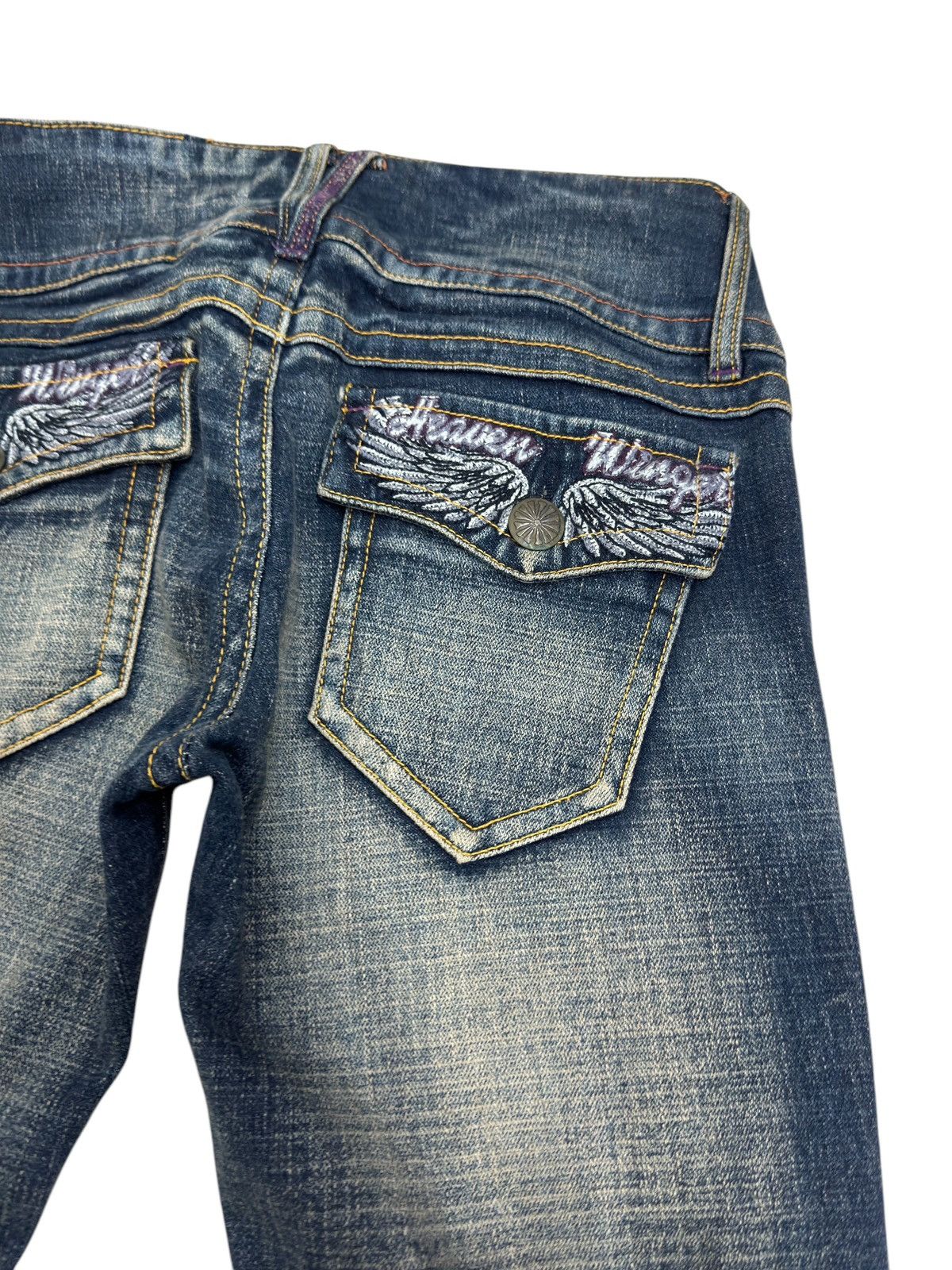 Hysteric Glamour FLARED HEAVEN WINGER GOT WING POCKET MUD WASH DENIM Size US 27 - 12 Thumbnail
