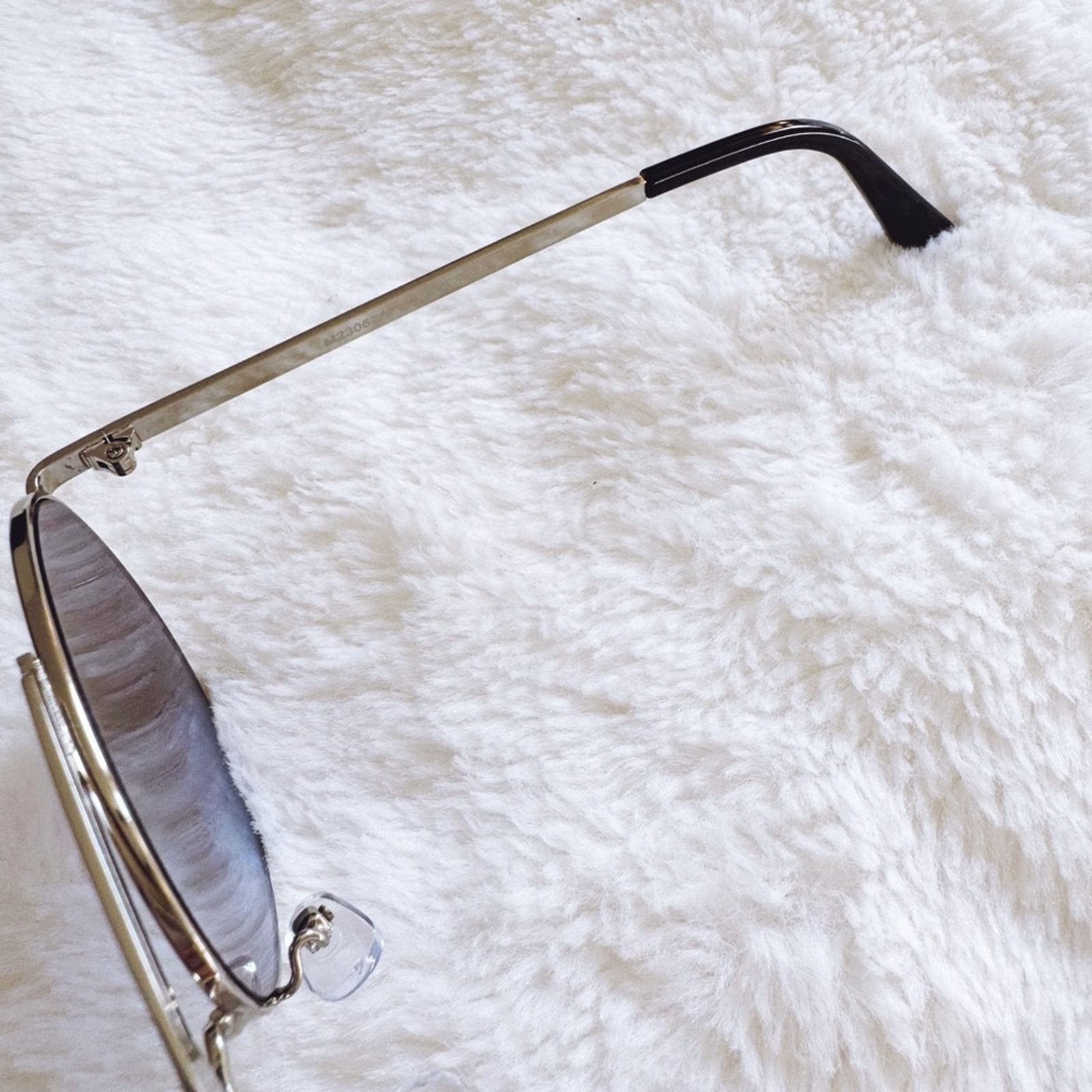 Other Doug Clear Blue W/ Silver Rim Aviator Sunglasses Size ONE SIZE - 5 Thumbnail