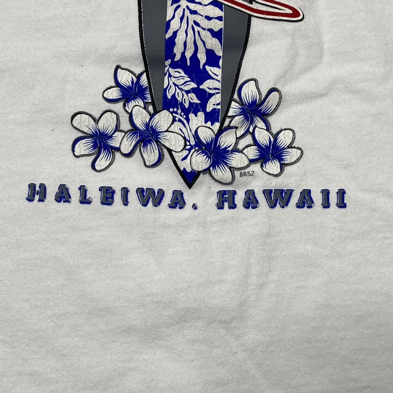 Fruit Of The Loom Vintage Northshore, HI White Surf Tee Size Large Size US L / EU 52-54 / 3 - 3 Thumbnail
