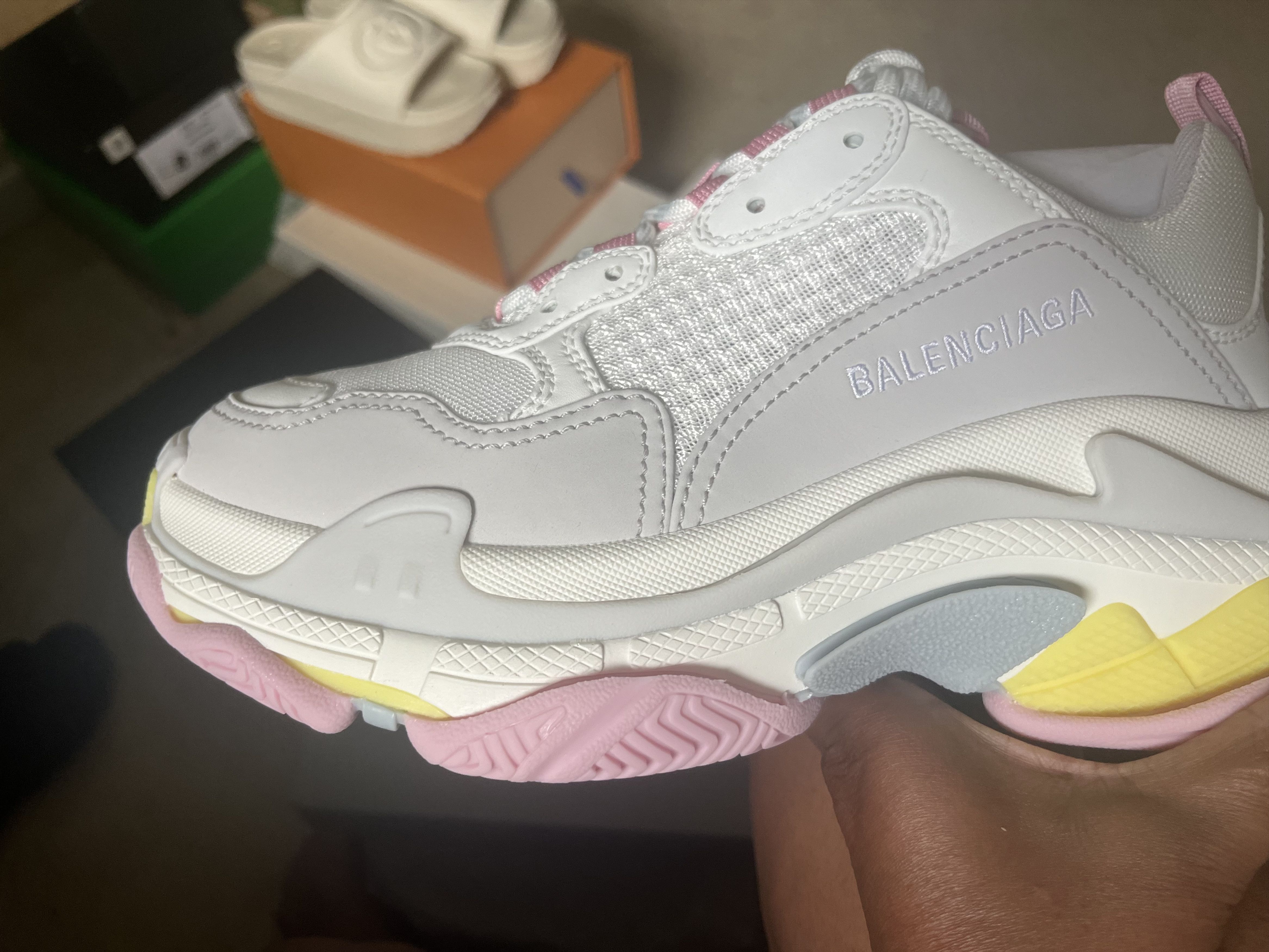 Balenciaga Balenciaga Wmns Triple S Sneaker 'White Multi Size US 8 / IT 38 - 5 Thumbnail