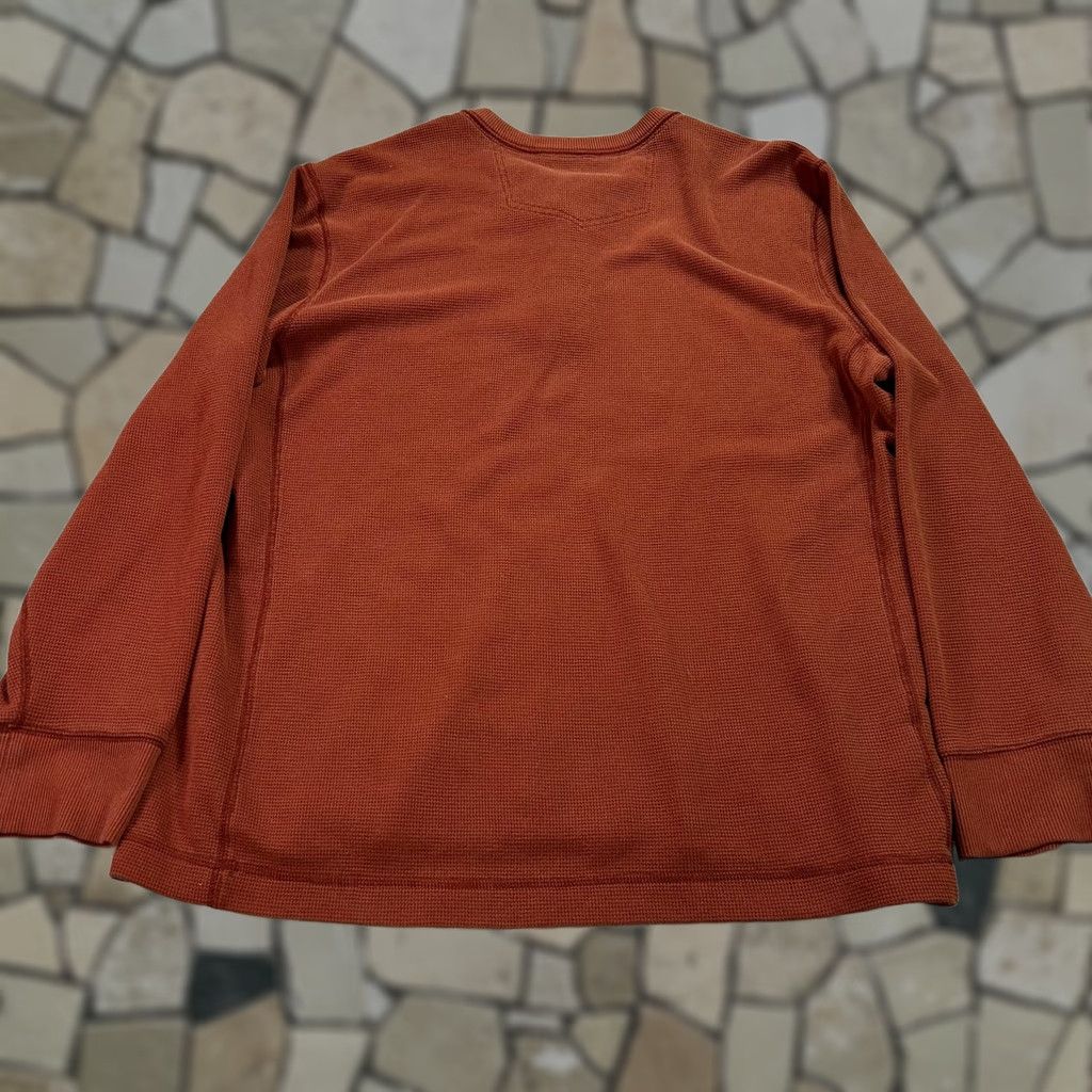 Eddie Bauer Eddie Bauer Thermal Henley Shirt Mens XL Orange Waffle Knit Tagless Long Sleeve Henley Thermal Shirt Mens XL Orange Size US XL / EU 56 / 4 - 1 Thumbnail