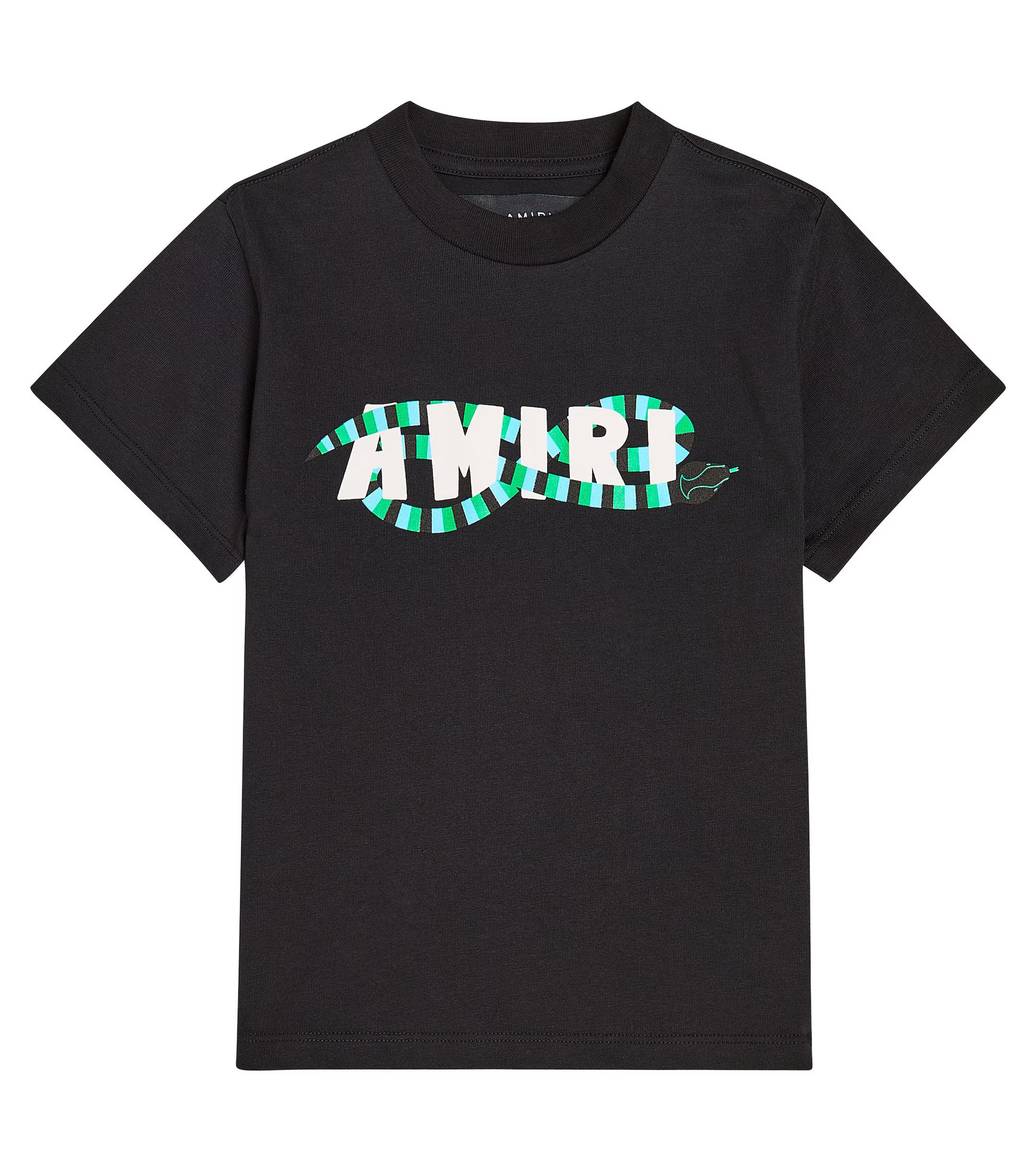 Amiri oc11z0225 KIDS Snake Logo T-Shirt in Black Size US XXS / EU 40 - 1 Thumbnail