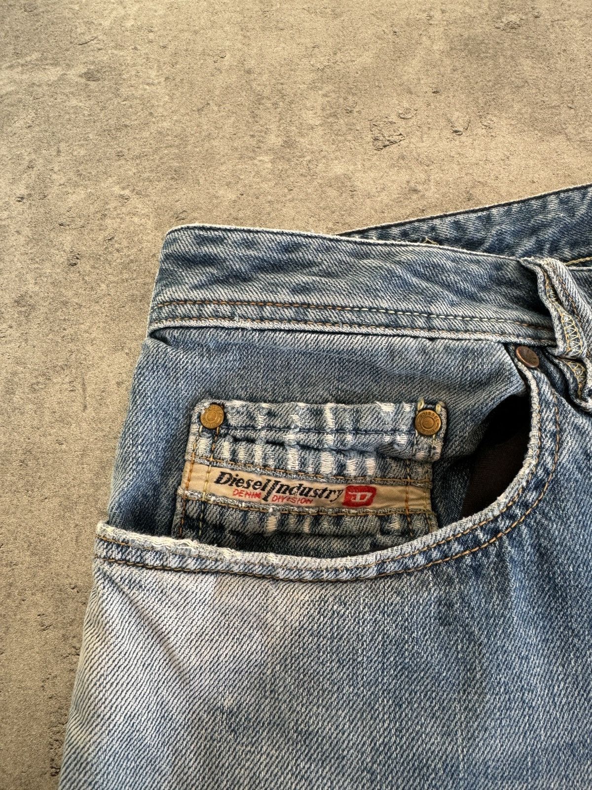 Diesel × Japanese Brand × Vintage Diesel Vintage Bootcut Baggy Jeans Denim Y2K Rap Skate blue Size US 36 / EU 52 - 8 Thumbnail