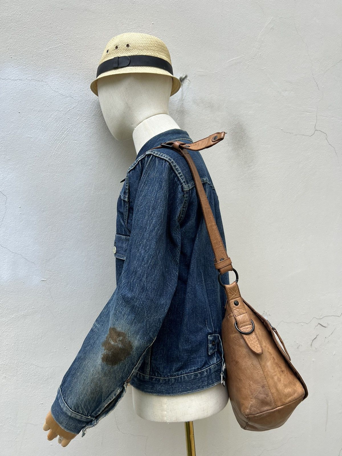 Leather Vintage Solatina Japan Patina Leather Bag Size ONE SIZE - 5 Thumbnail